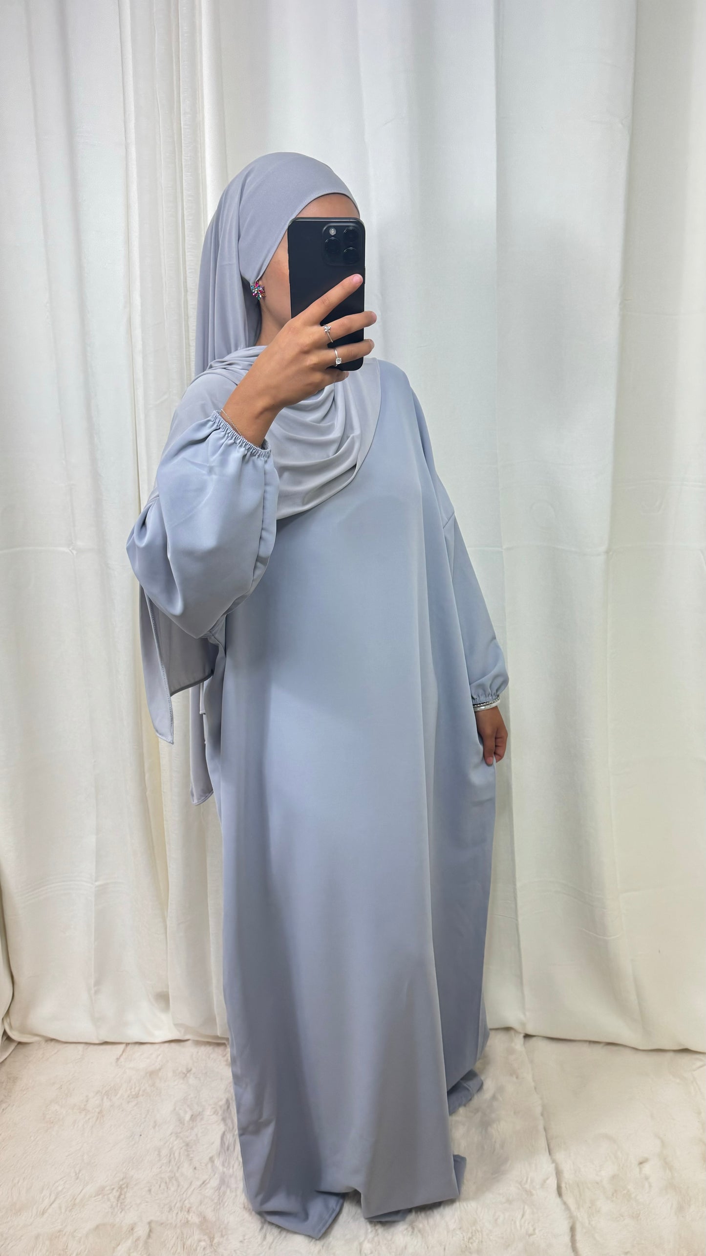 ABAYA BASIC - GRIS CLAIR