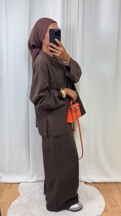 ENSEMBLE AUTOMNE - MARRON