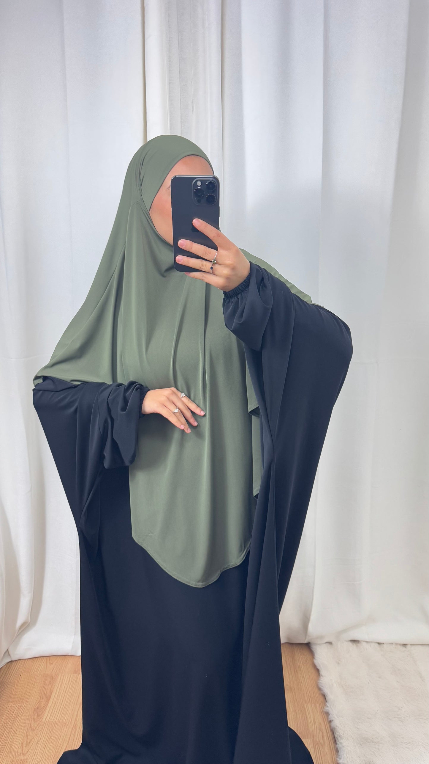 KHIMAR JERSEY LONG - KAKI