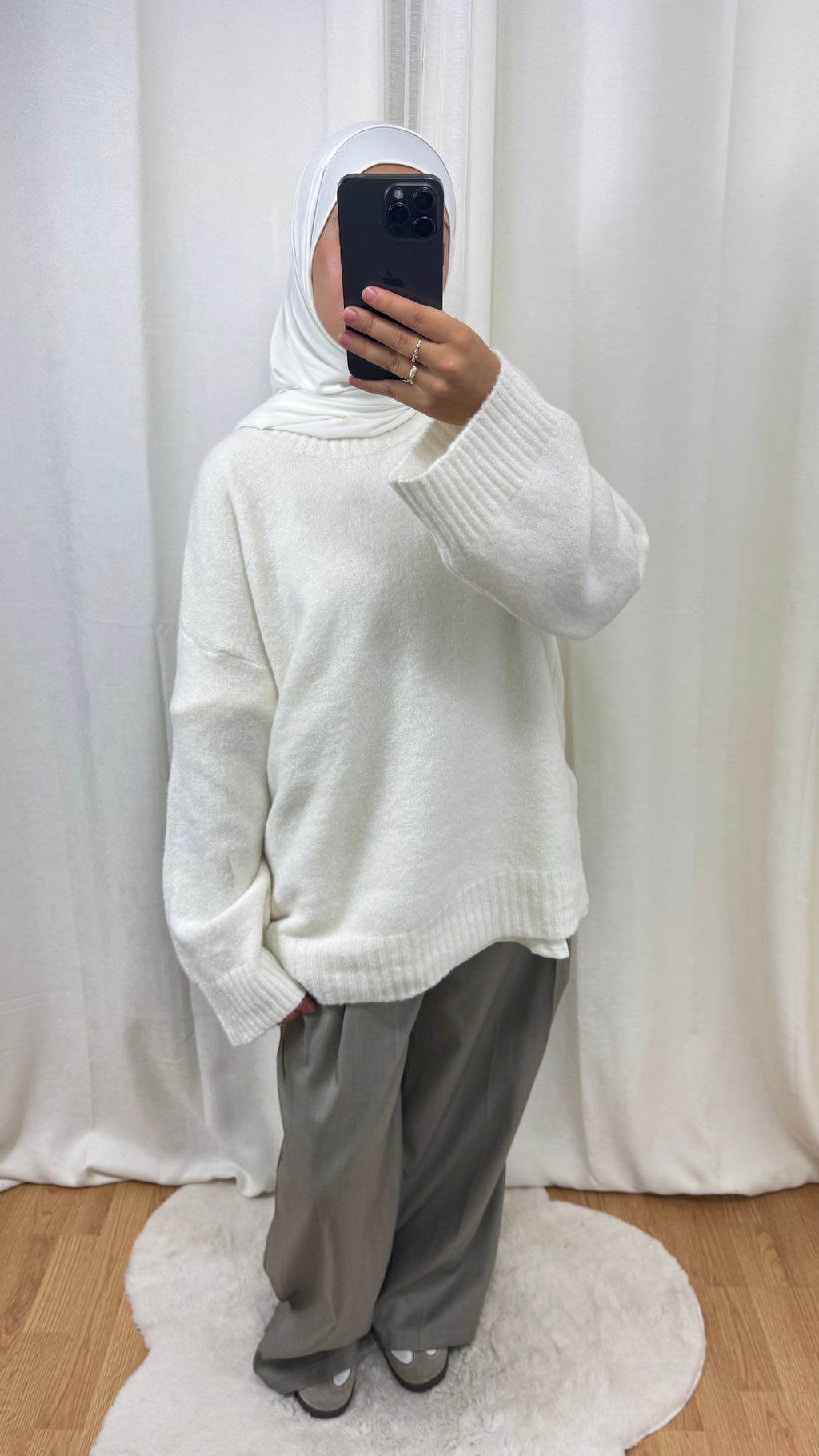 PULL CACHEMIRE - CRÈME