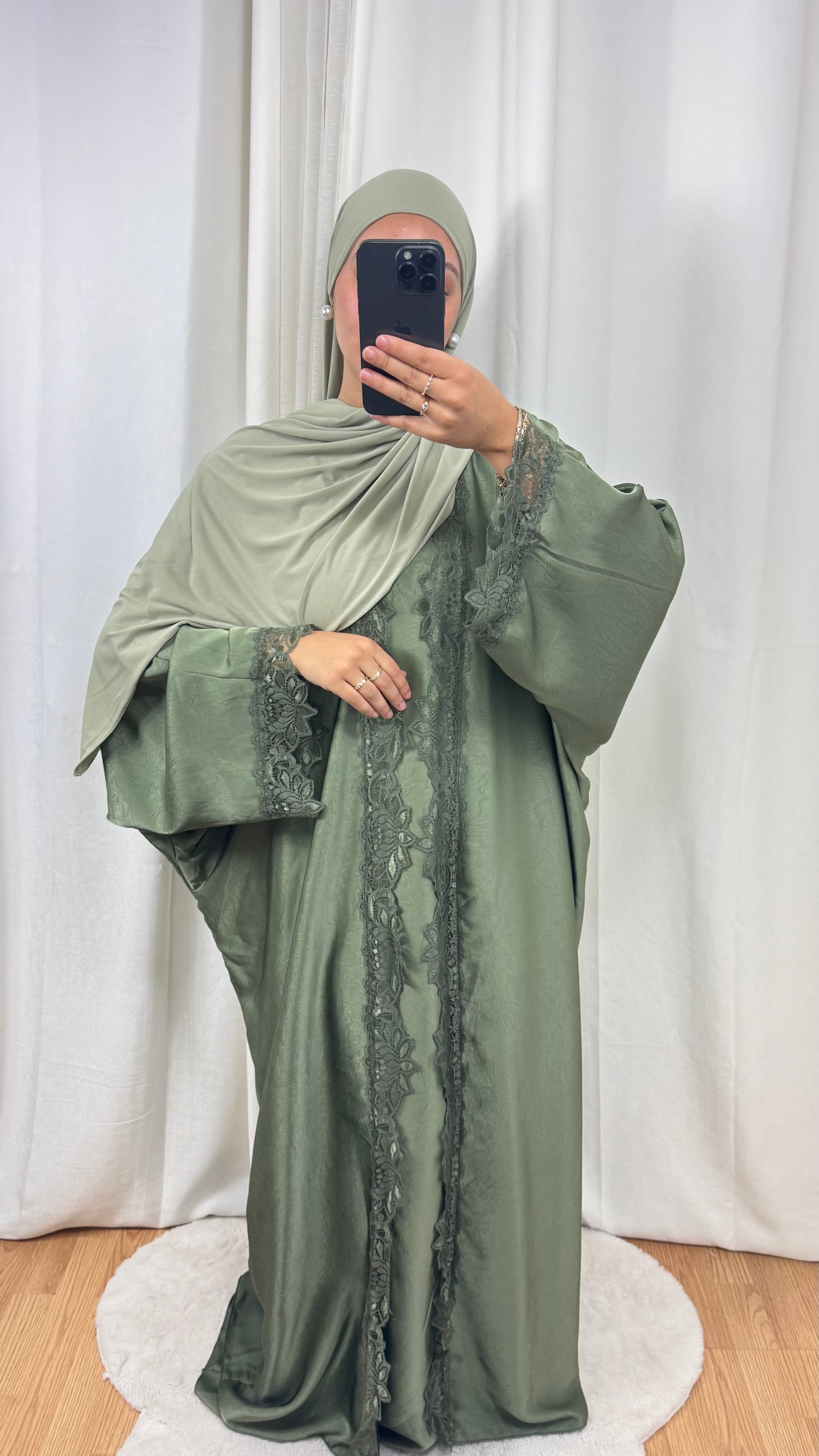 SET DENTELLE LYA - KAKI