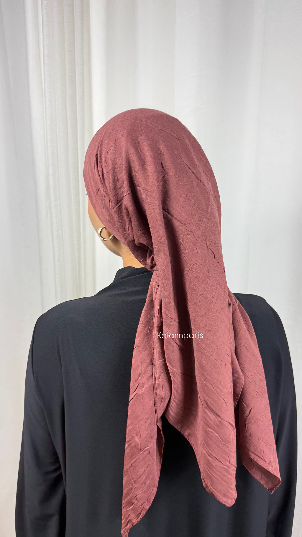 CARRÉ COTON BAMBOO - TERRACOTA FONCÉ