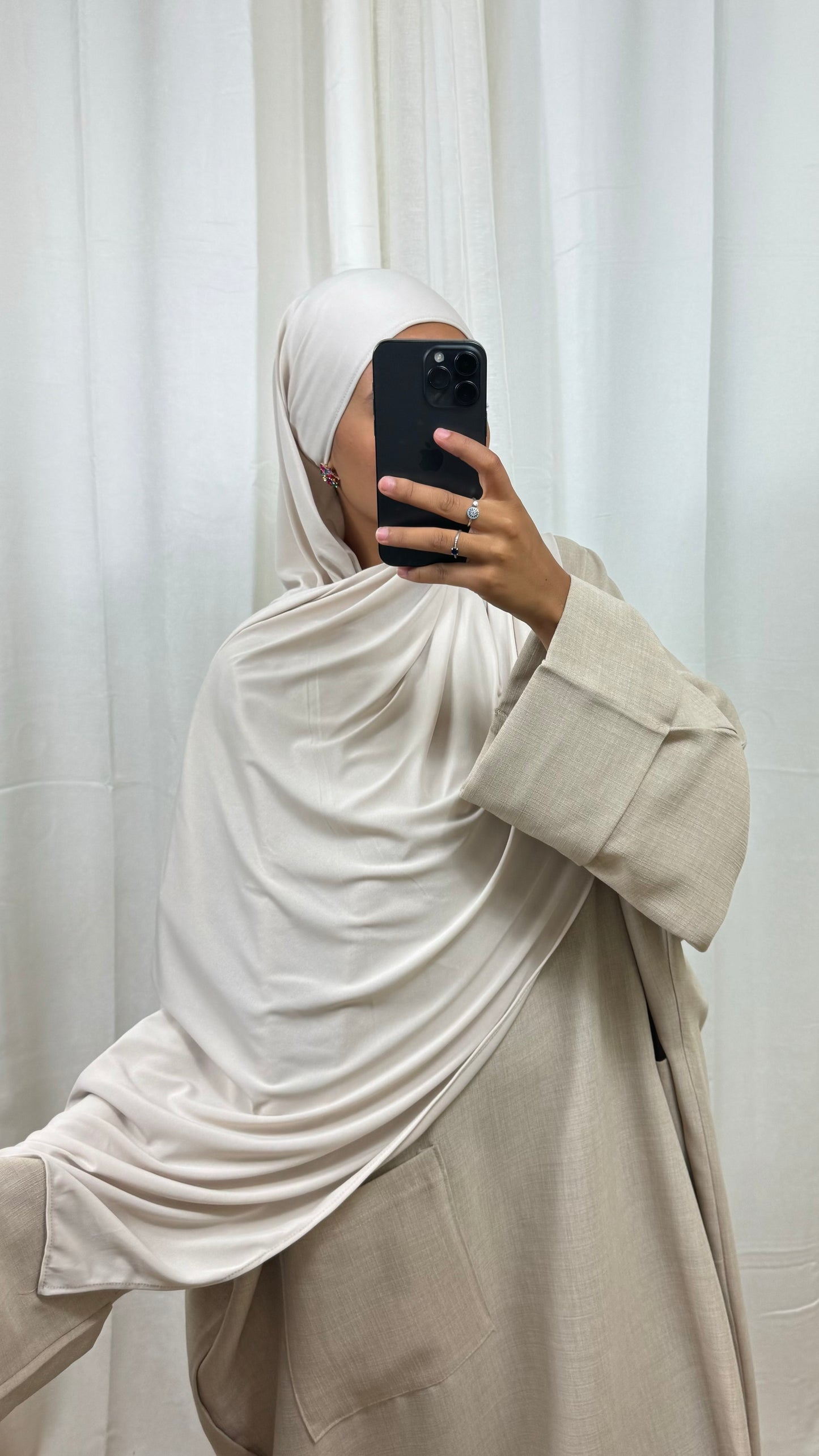 HIJAB JERSEY PREMIUM - BEIGE