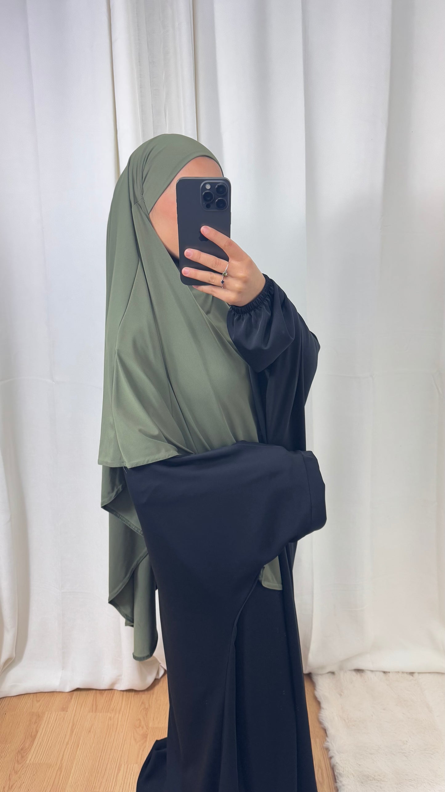 KHIMAR JERSEY LONG - KAKI