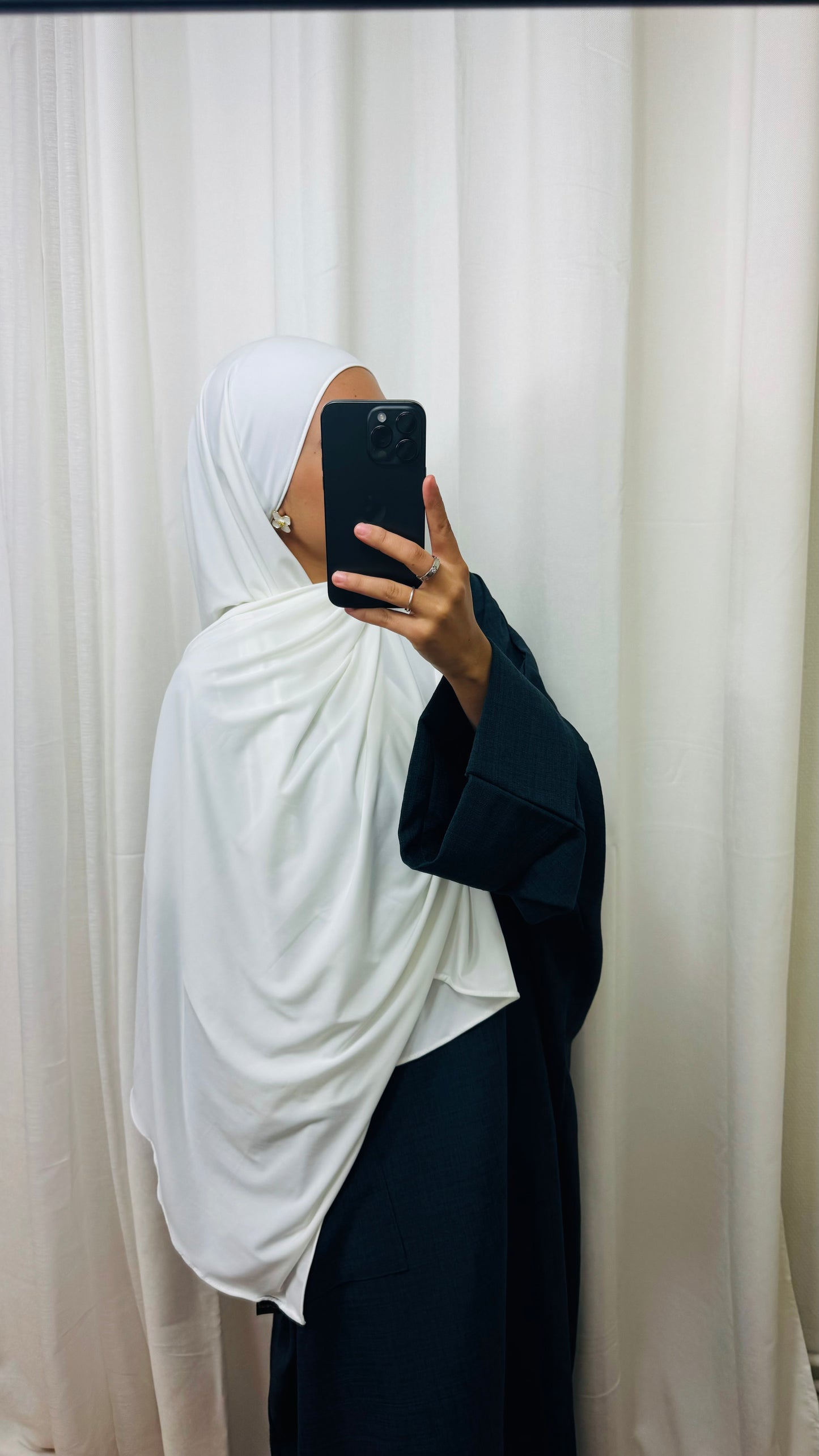 HIJAB JERSEY PREMIUM - CRÈME