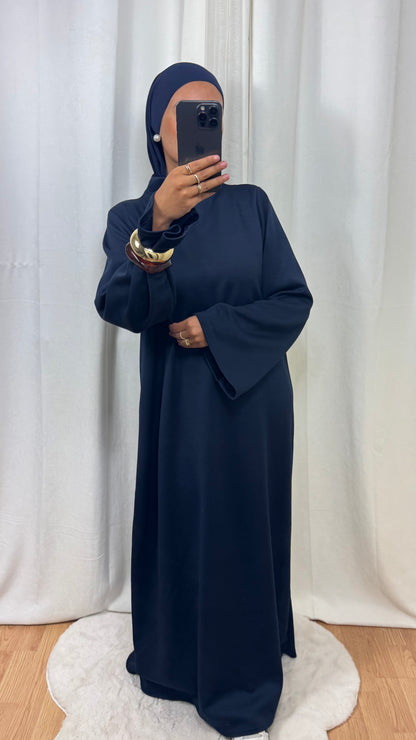 ABAYA HIVER - BLEU MARINE