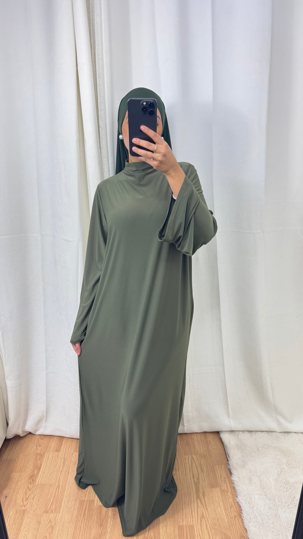 ABAYA JERSEY PREMIUM DE LUXE - KAKI