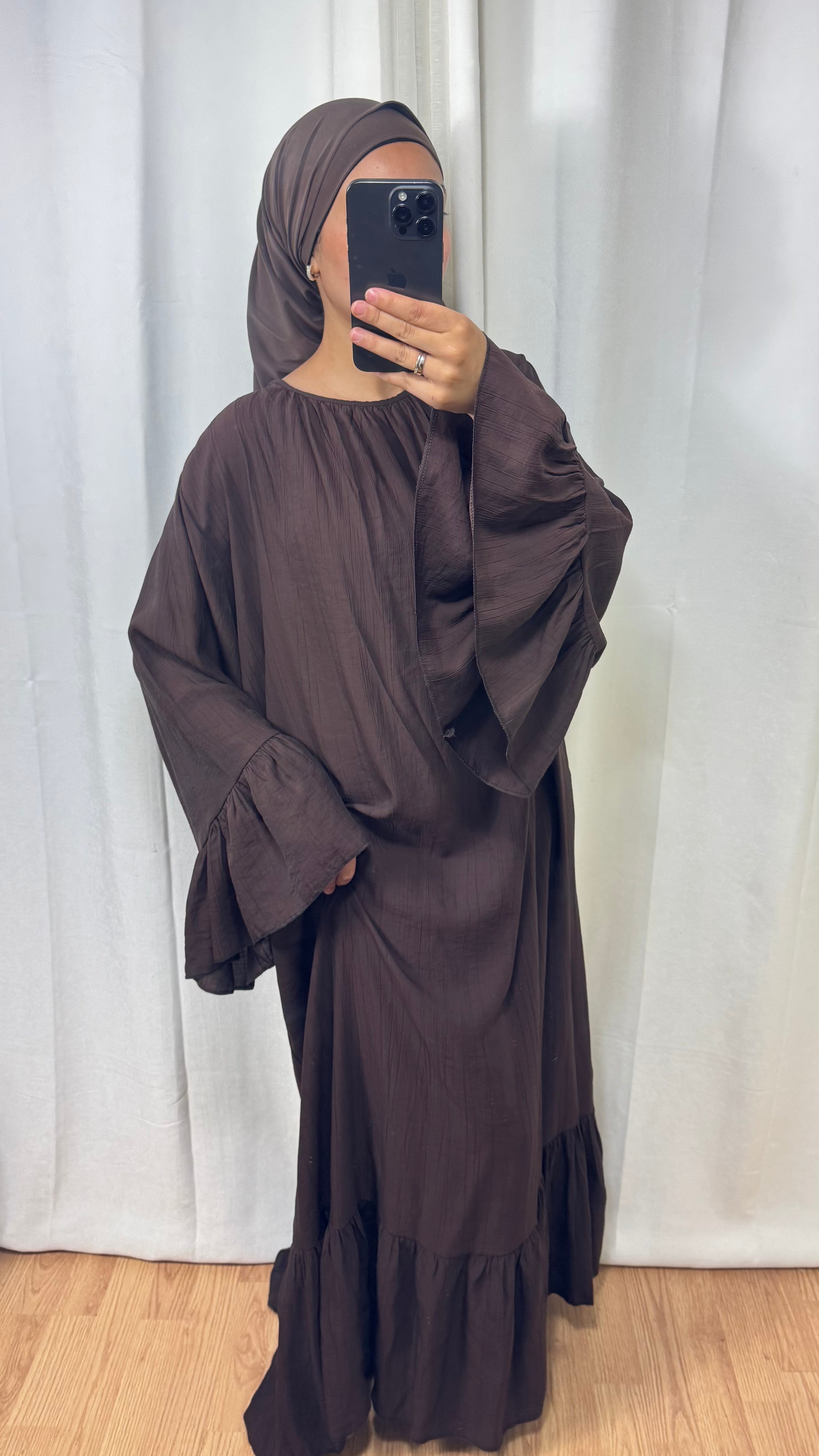 ROBE SARAH - MARRON