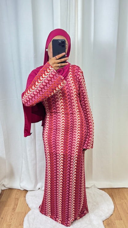 ROBE CROCHET - COUCHER DE SOLEIL