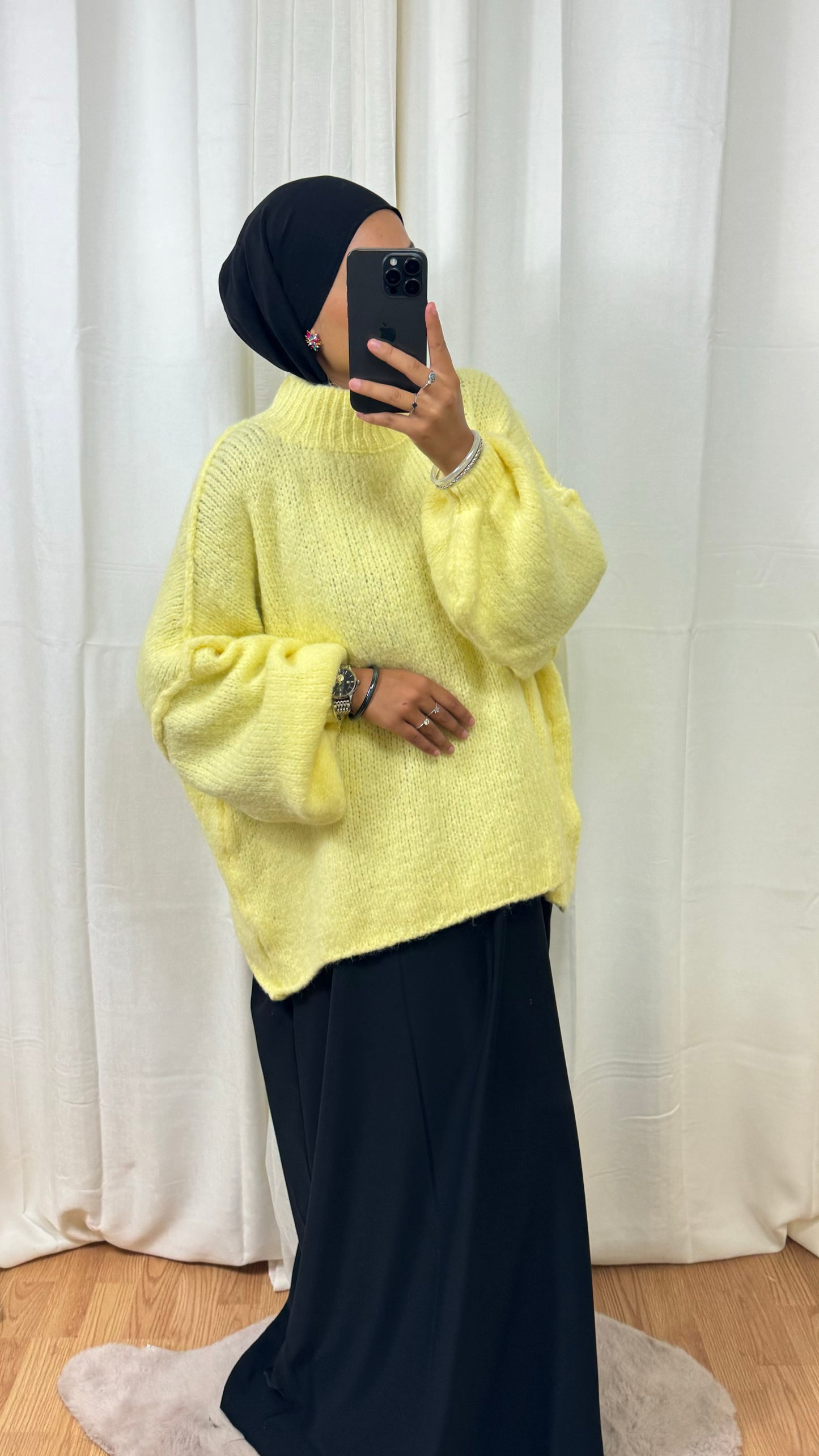 PULL LOLA - JAUNE CITRON