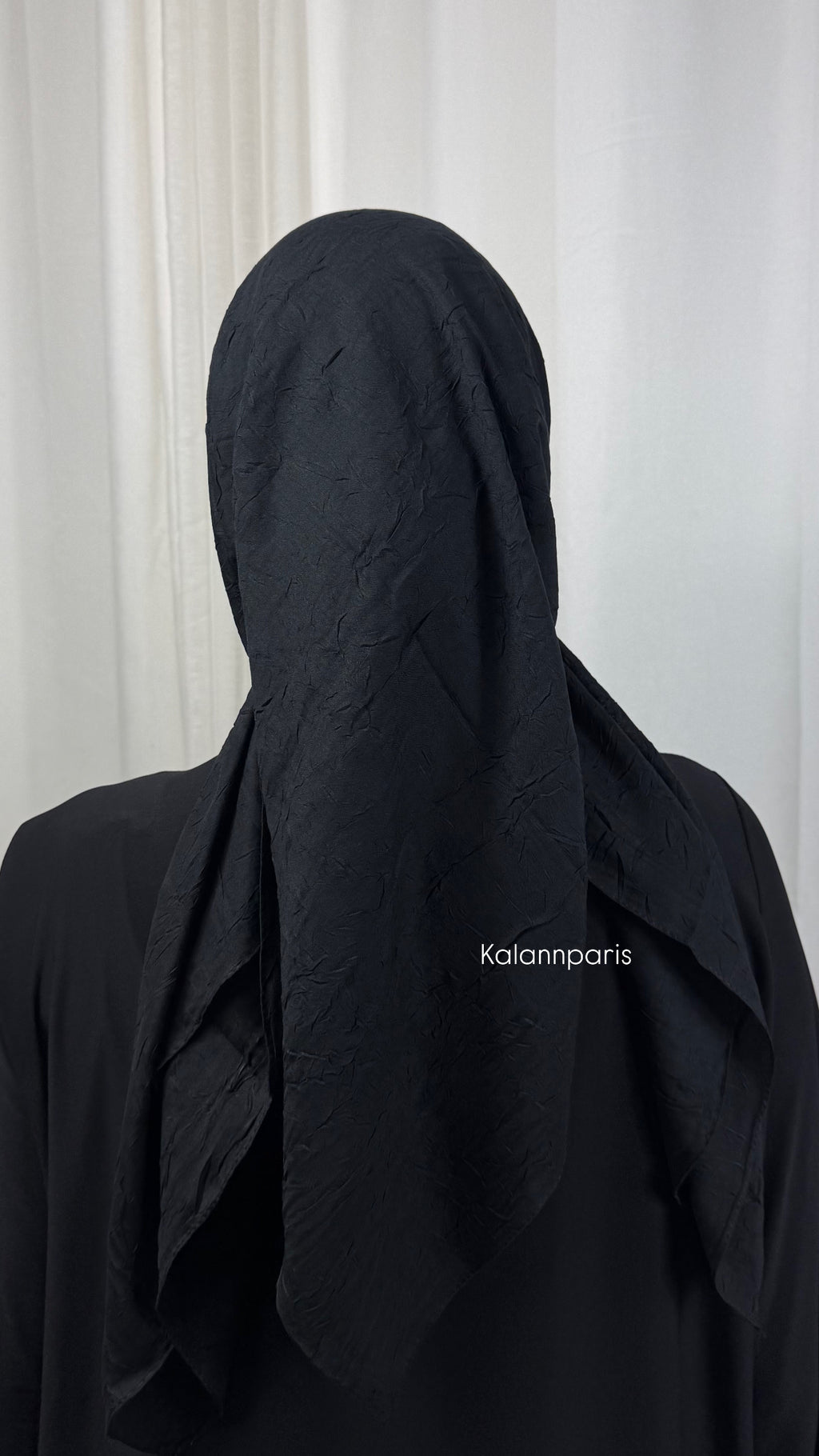 CARRÉ COTON BAMBOO - NOIR