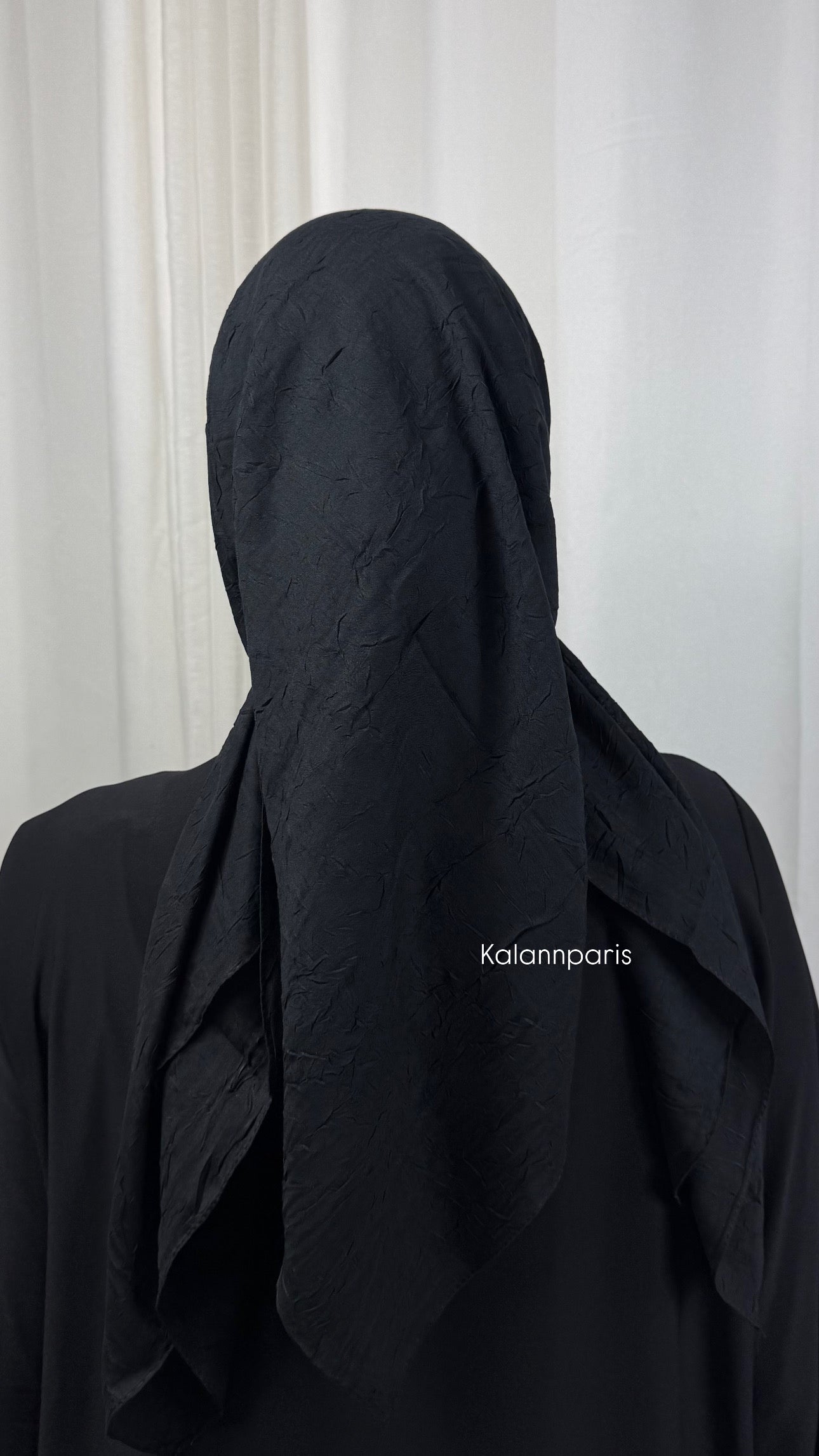 CARRÉ COTON BAMBOO - NOIR