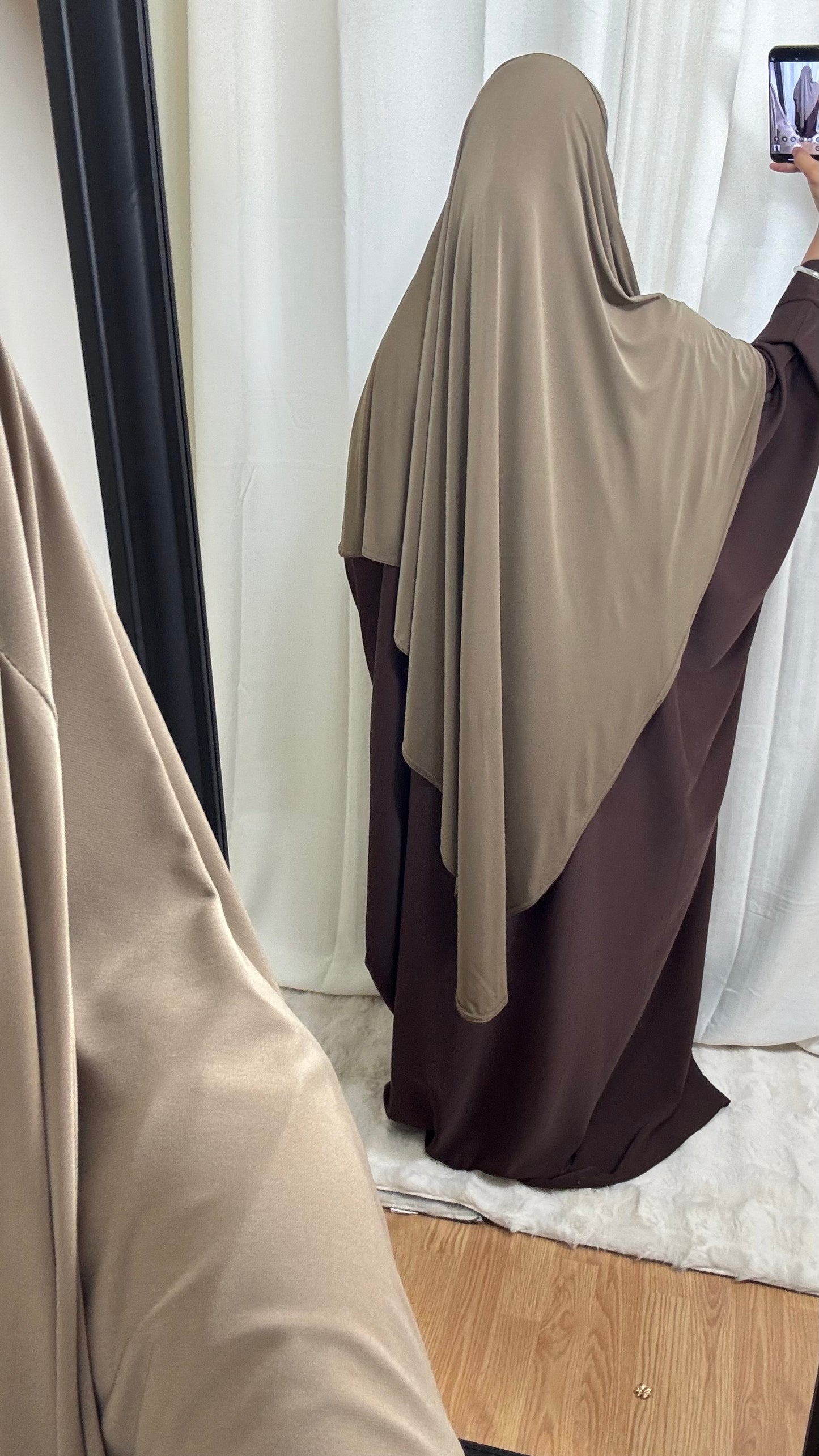 KHIMAR JERSEY LONG - TAUPE