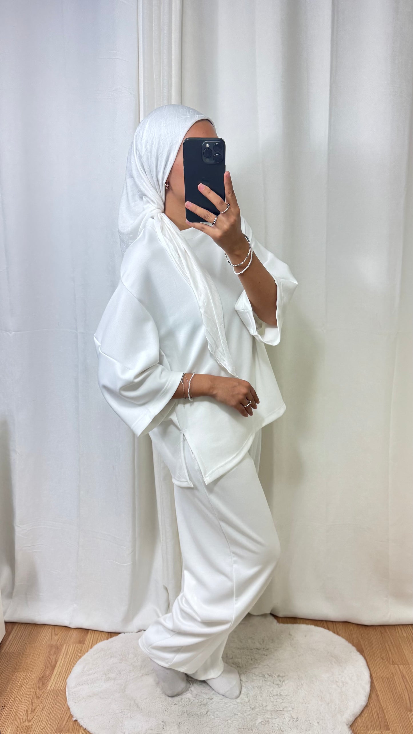 ENSEMBLE JOGGING OVERSIZE - BLANC