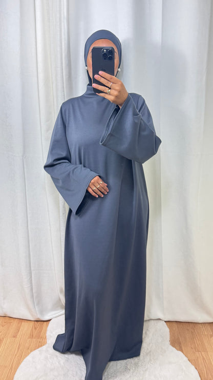 ABAYA HIVER - GRIS ANTHRACITE
