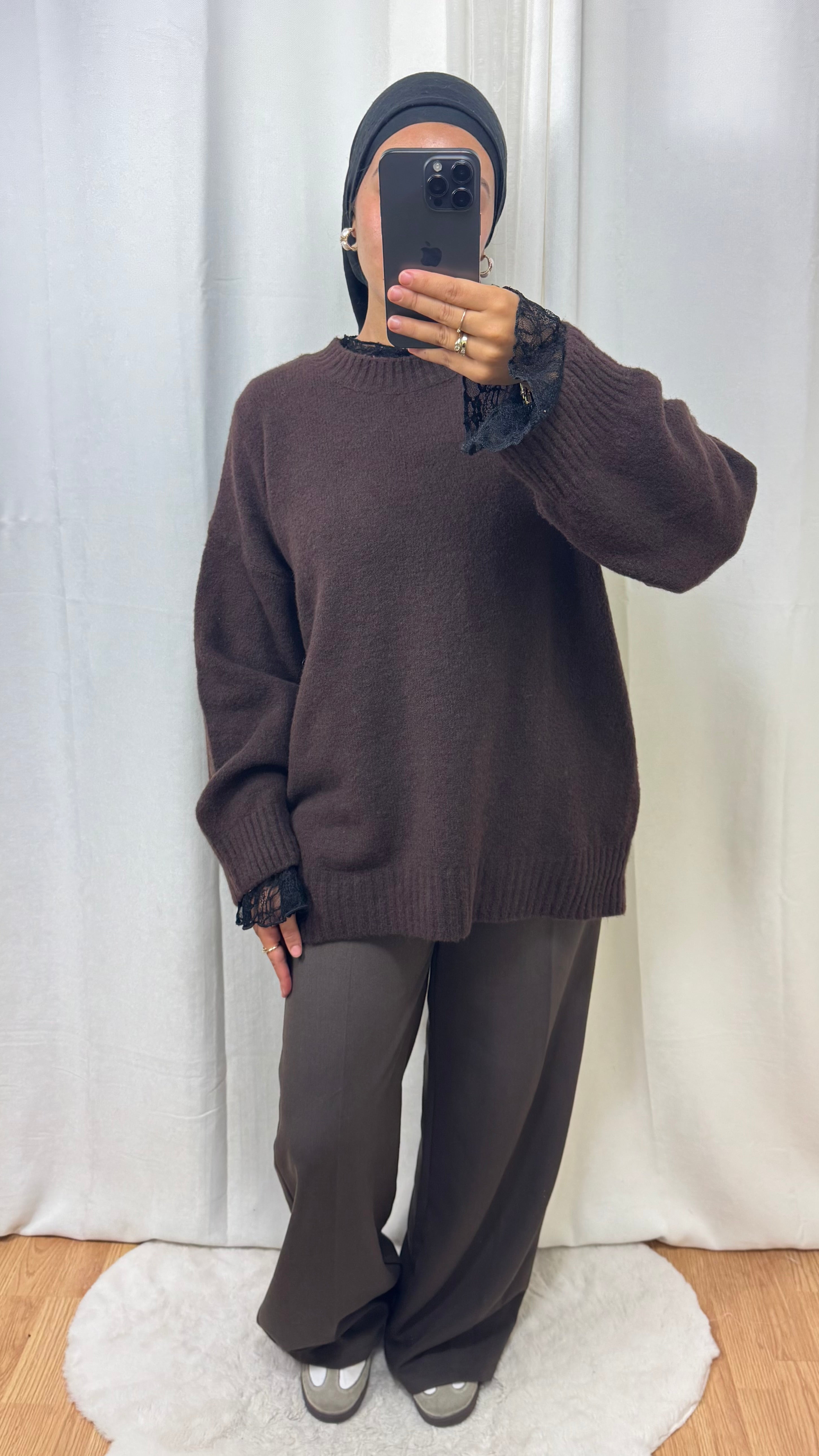 PULL CACHEMIRE - MARRON CHOCOLAT