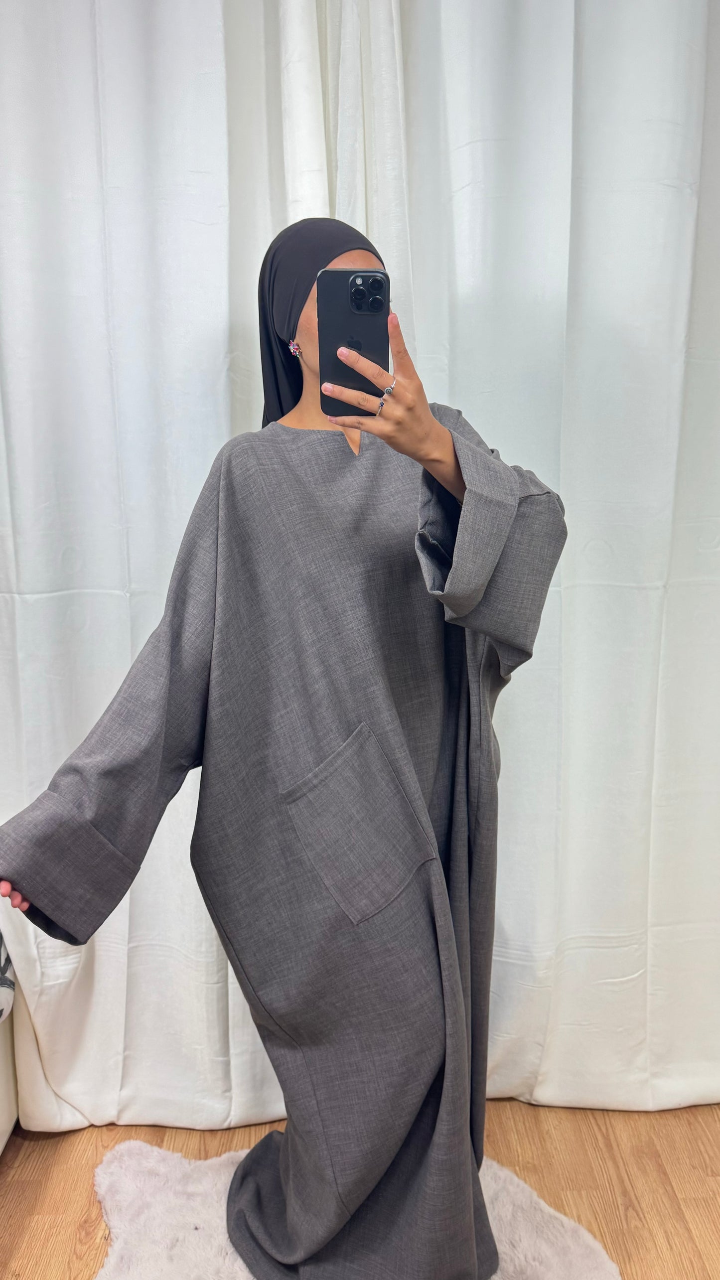 ABAYA AMBRE - TAUPE