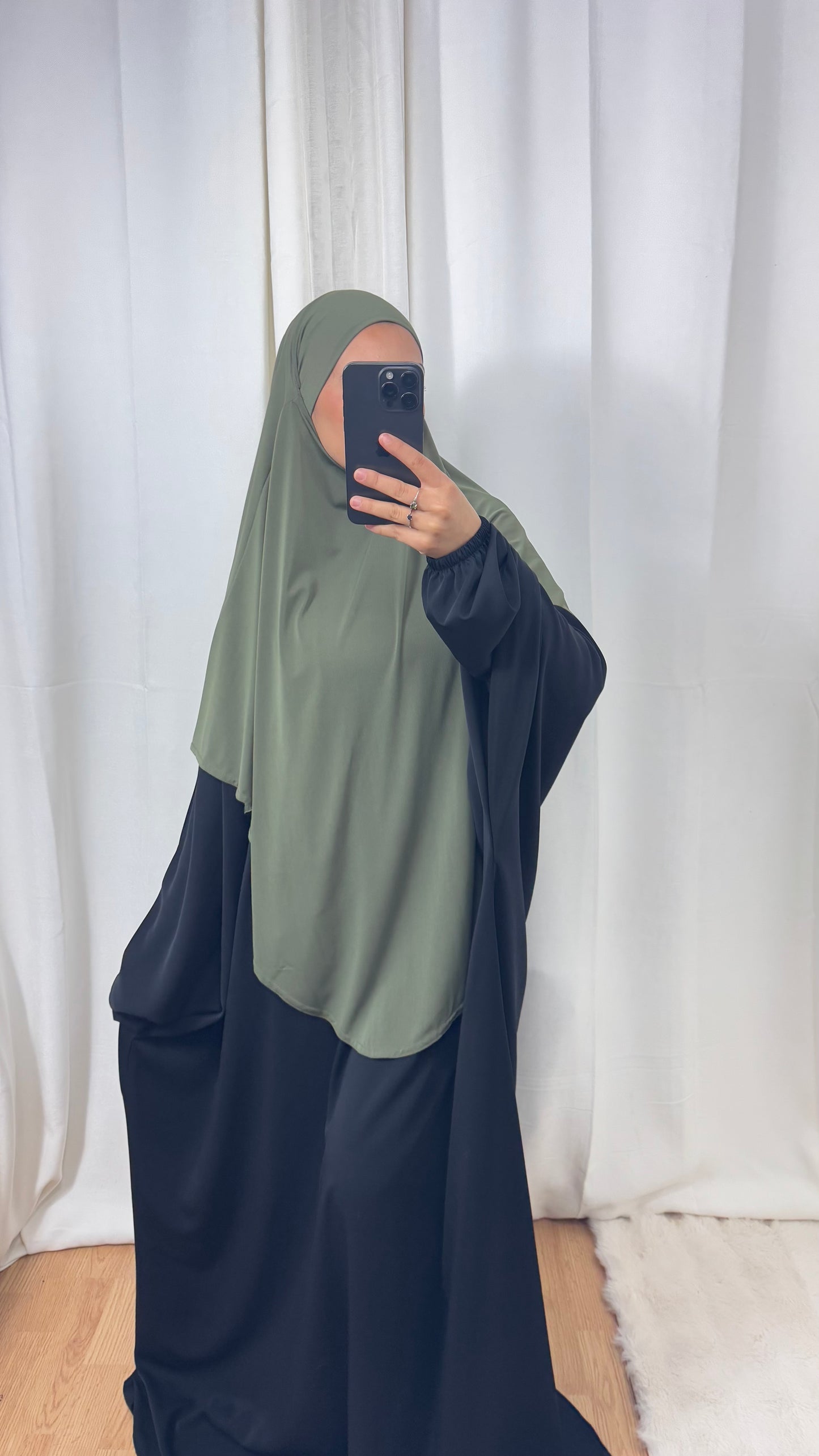 KHIMAR JERSEY LONG - KAKI