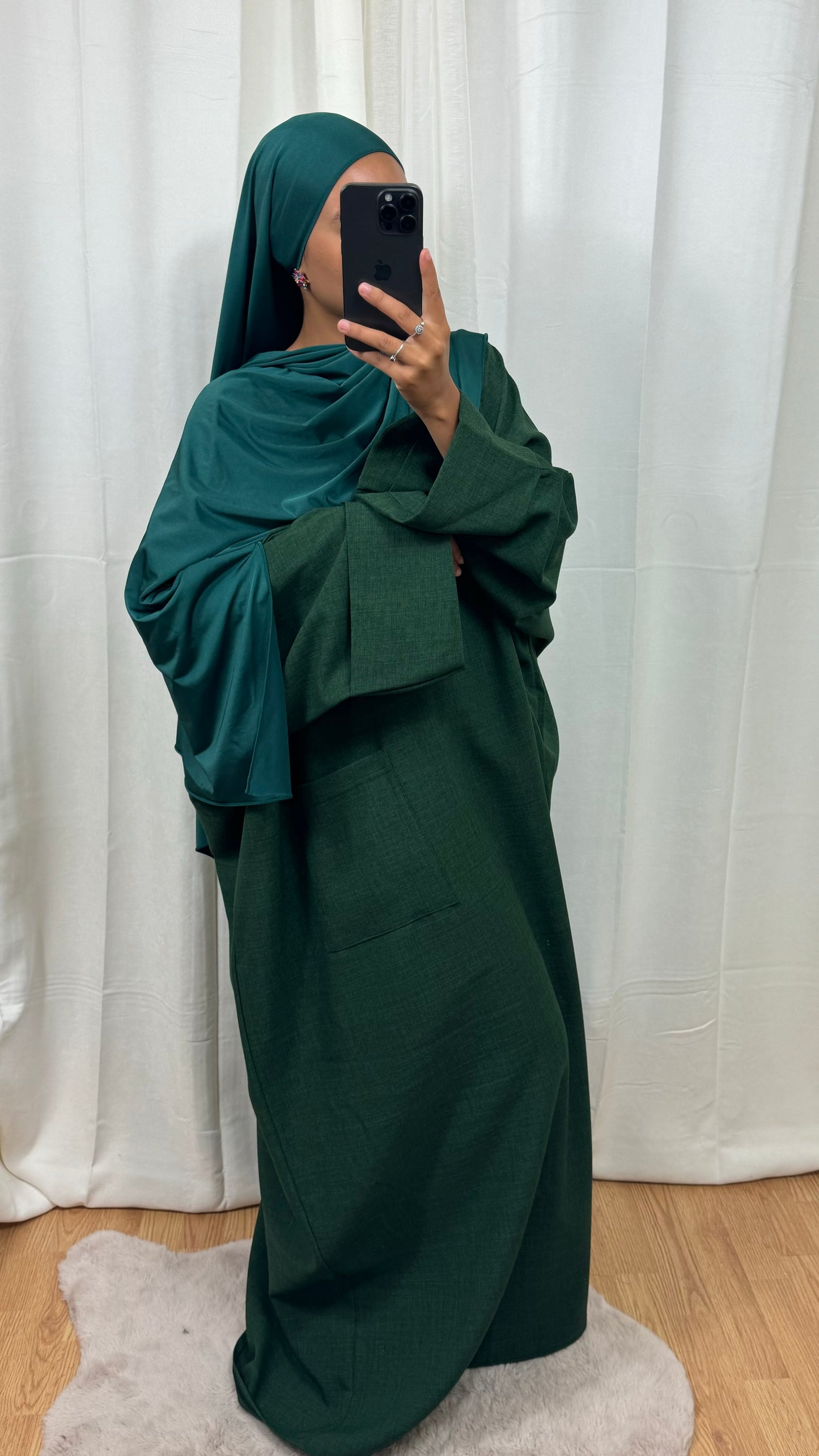 ABAYA AMBRE - VERT BOUTEILLE