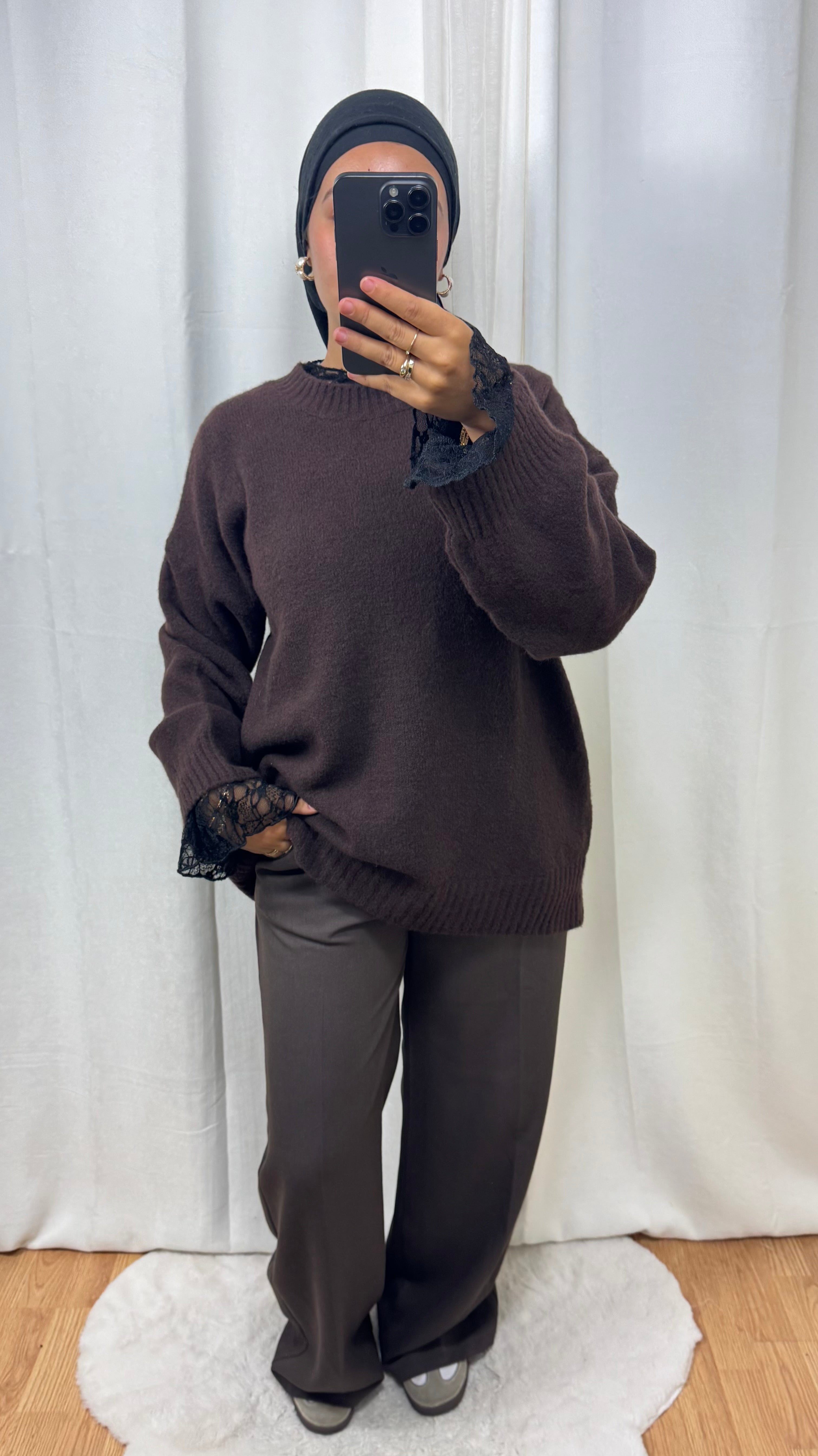 PULL CACHEMIRE - MARRON CHOCOLAT