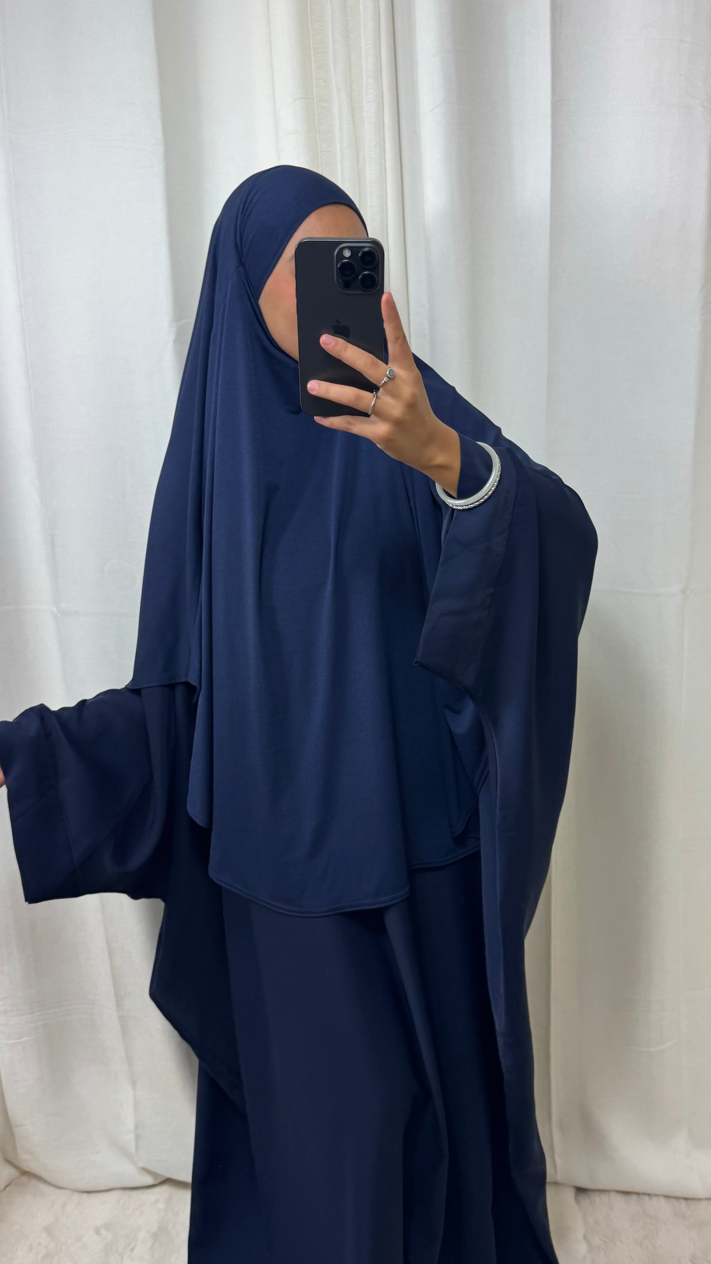 KHIMAR JERSEY LONG- BLEU MARINE