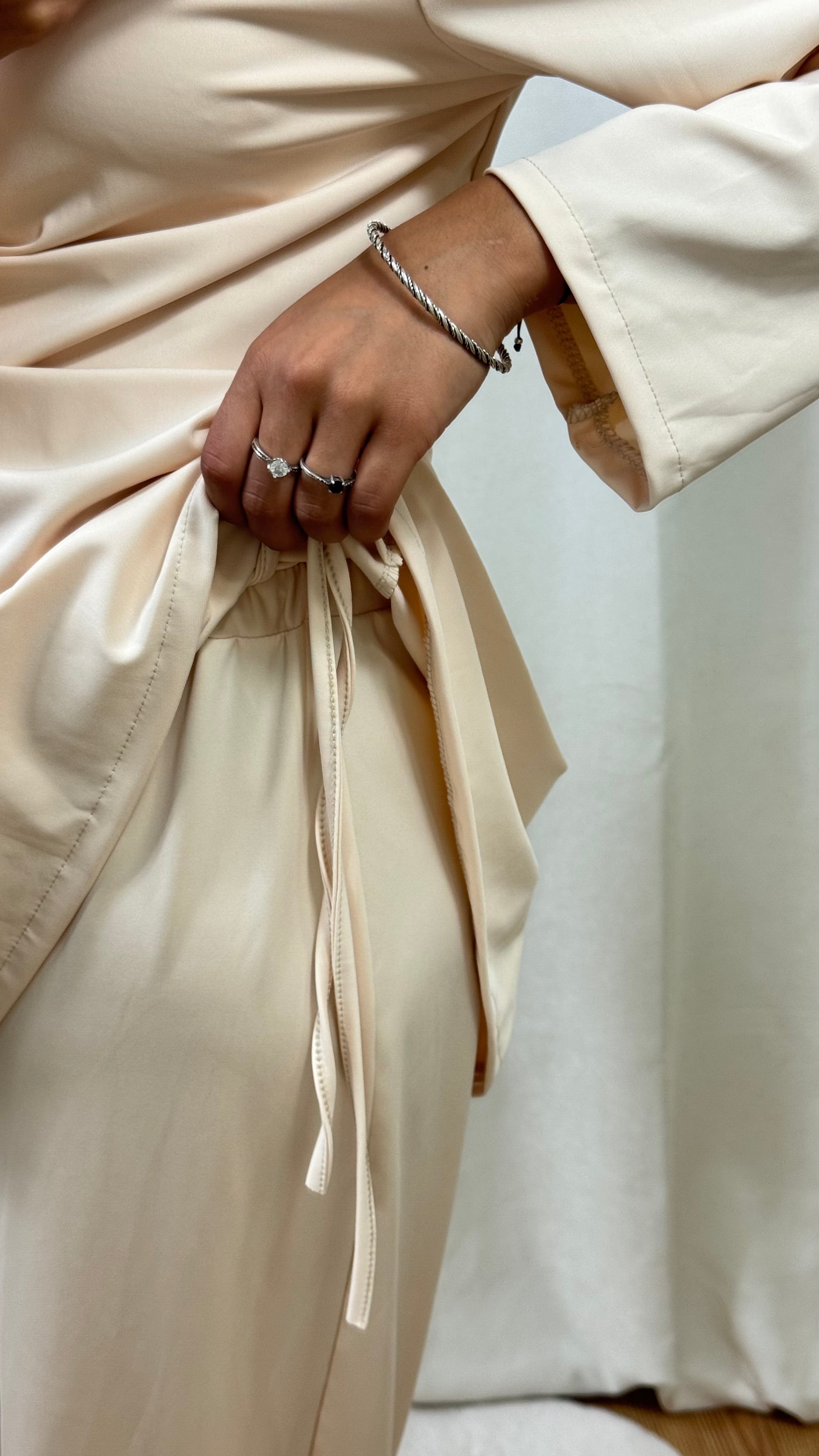 BURKINI À NOUER + HIJAB - BEIGE