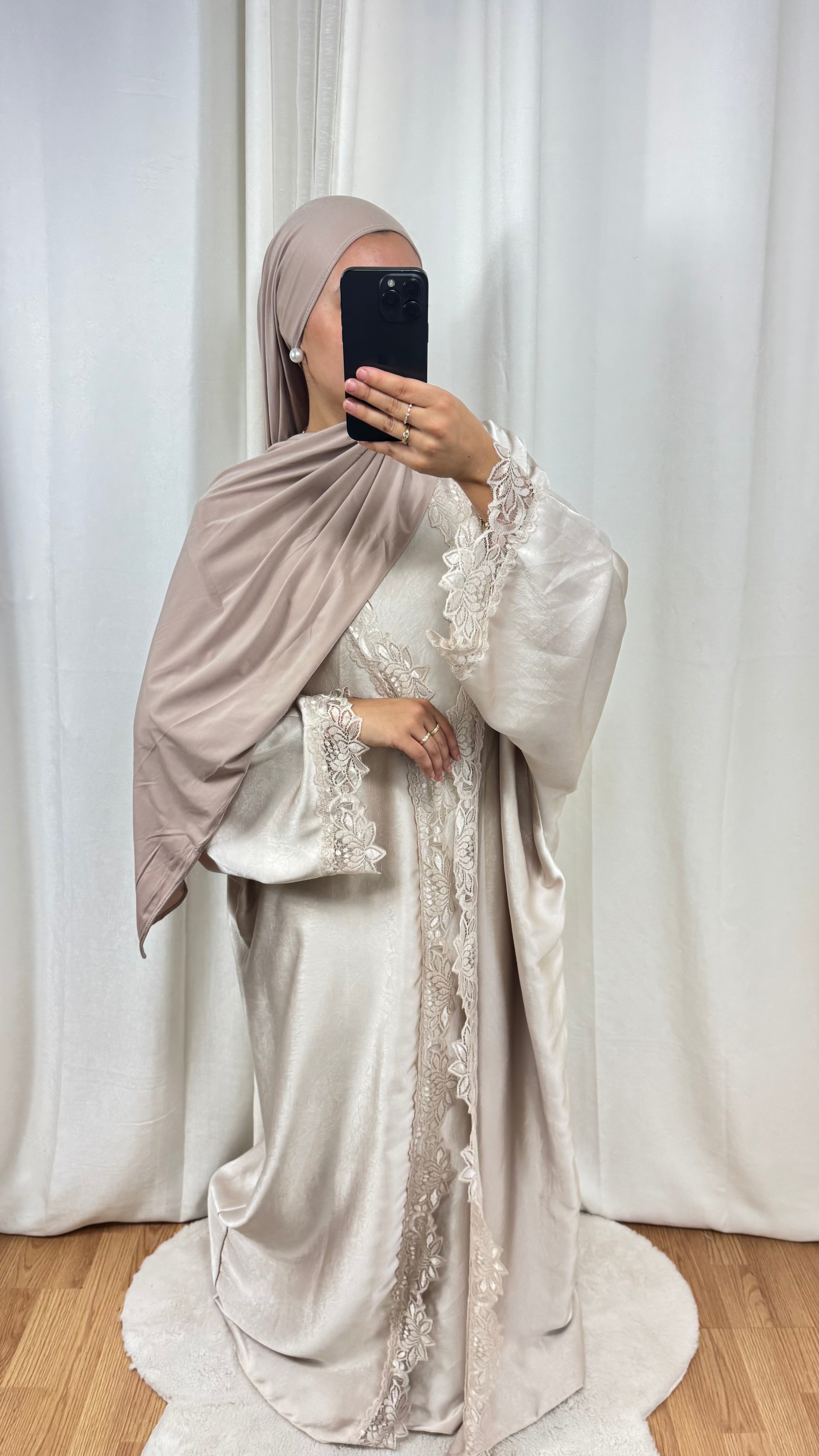 SET DENTELLE LYA - BEIGE