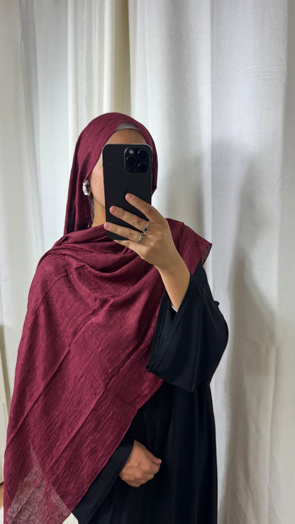 HIJAB COTON BAMBOO - BORDEAUX