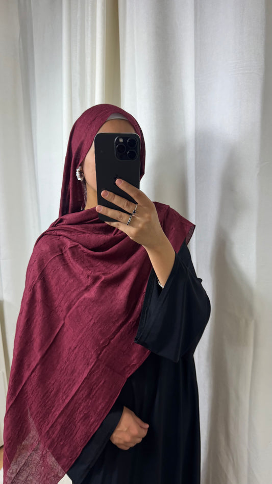 HIJAB COTON BAMBOO - BORDEAUX