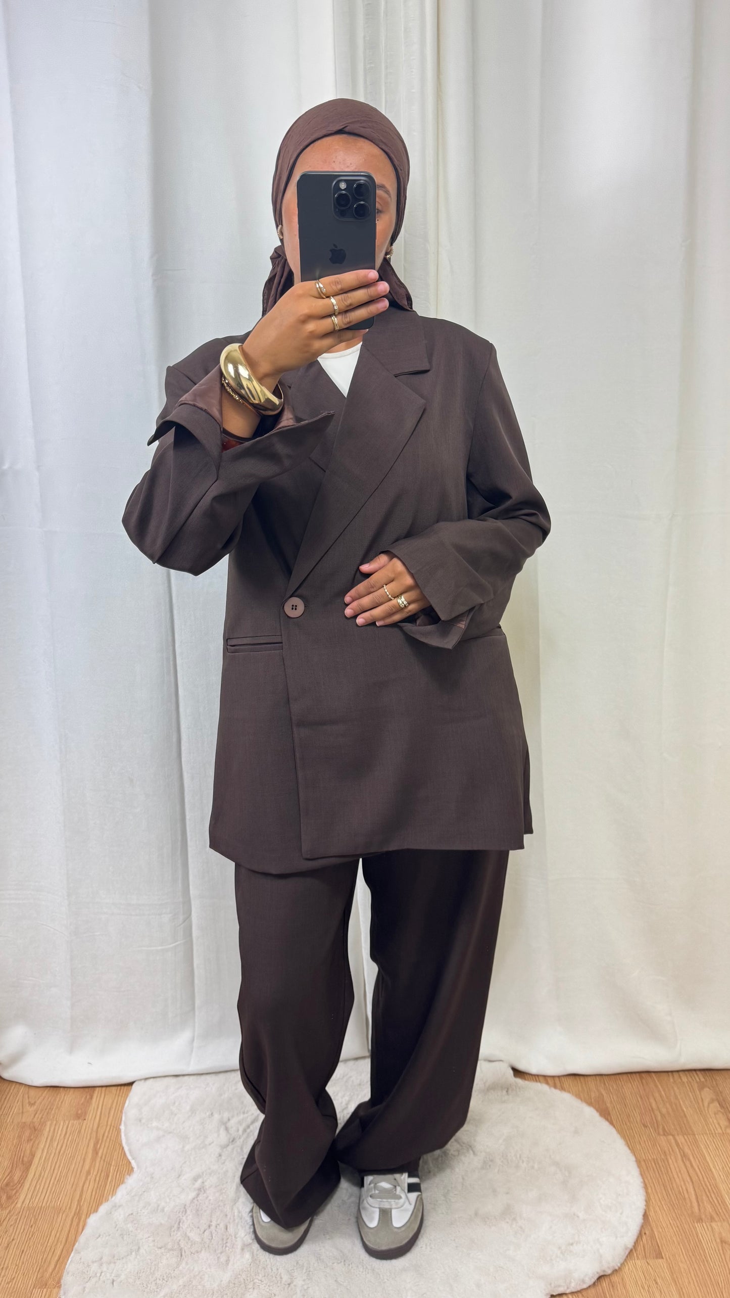 ENSEMBLE BLAZER - MARRON