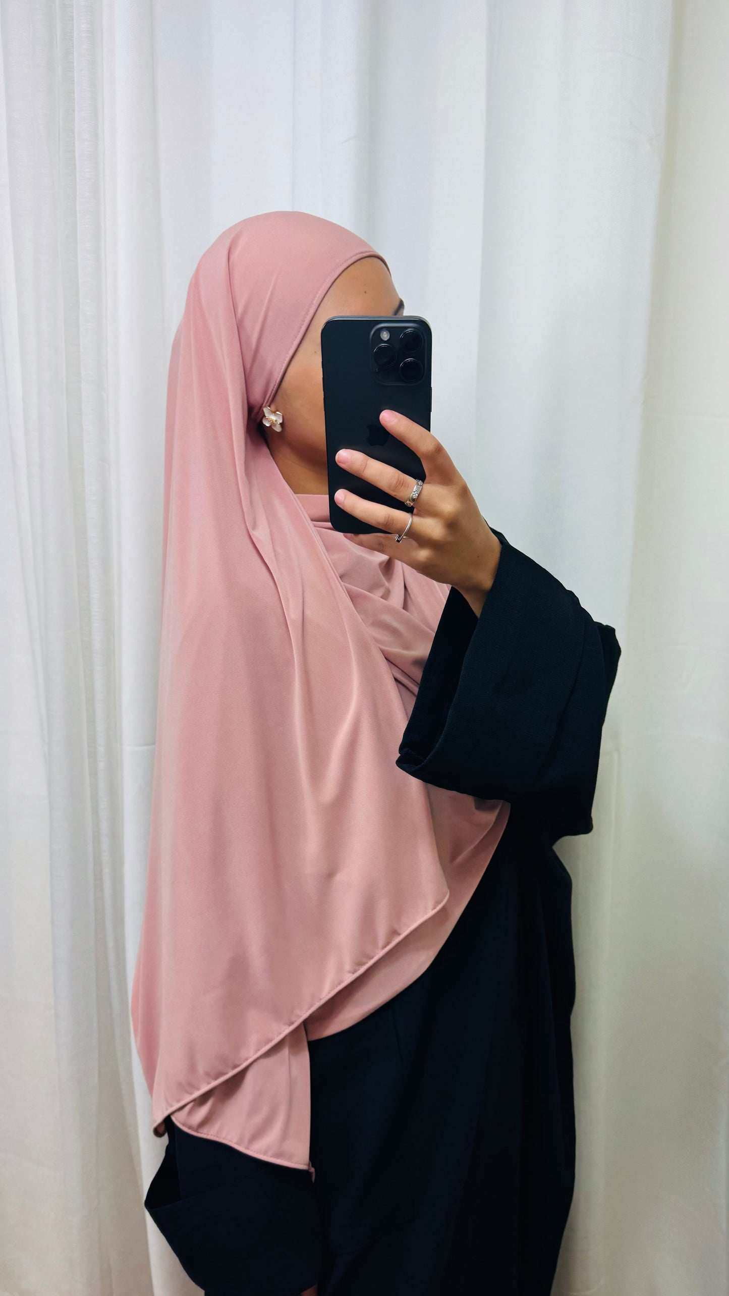 HIJAB JERSEY PREMIUM - SAUMON