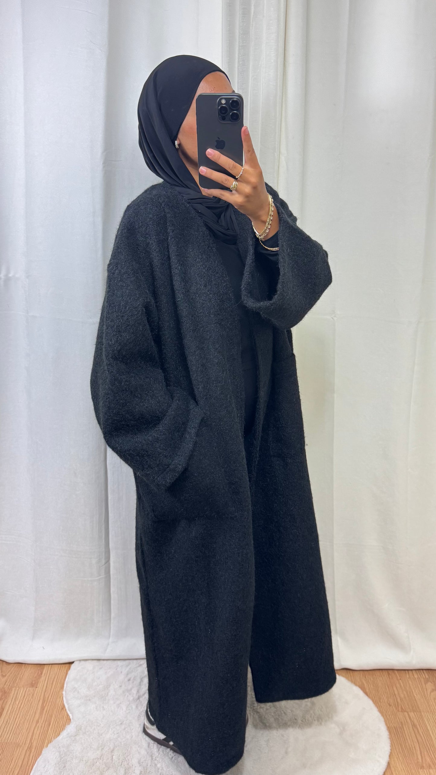 MANTEAU ANNAËL - NOIR