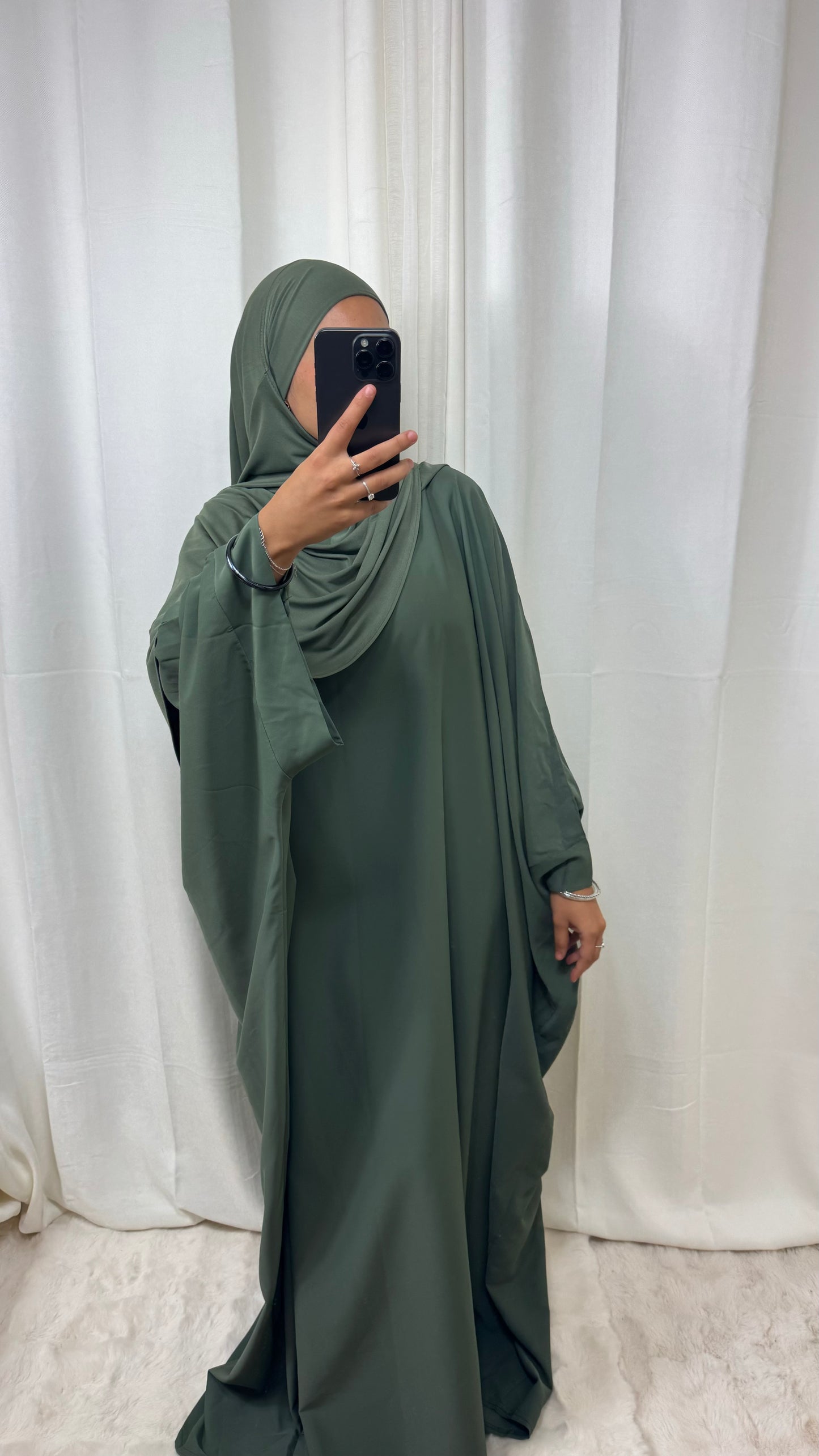 ABAYA SAOUDIENNE ELEGANCE - KAKI