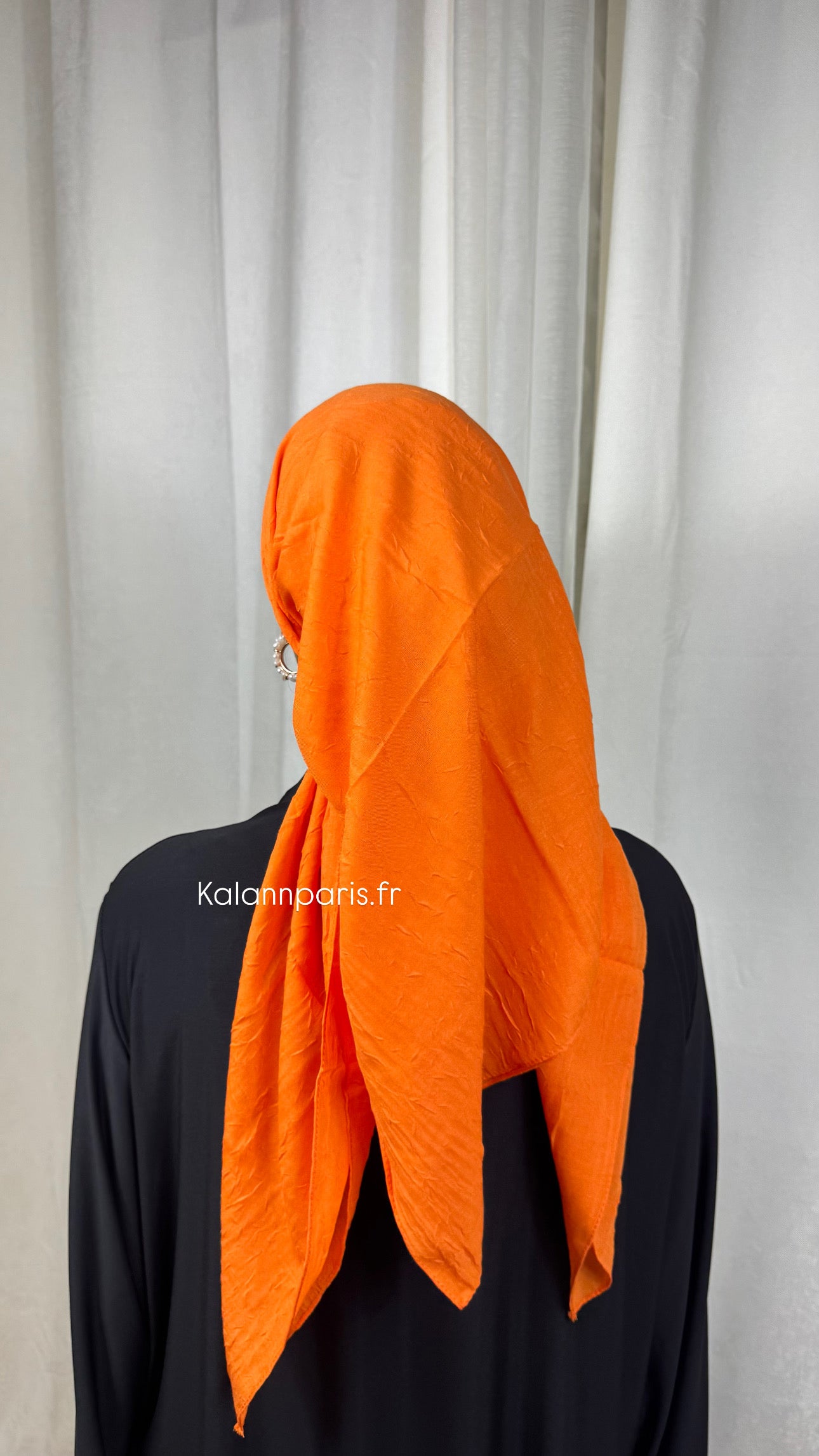 CARRÉ COTON BAMBOO - ORANGE