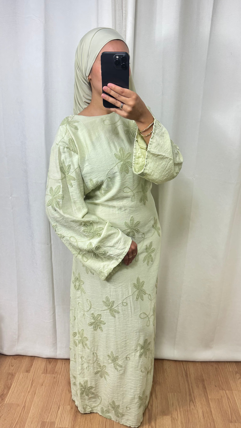 ROBE YNES - VERT ANIS