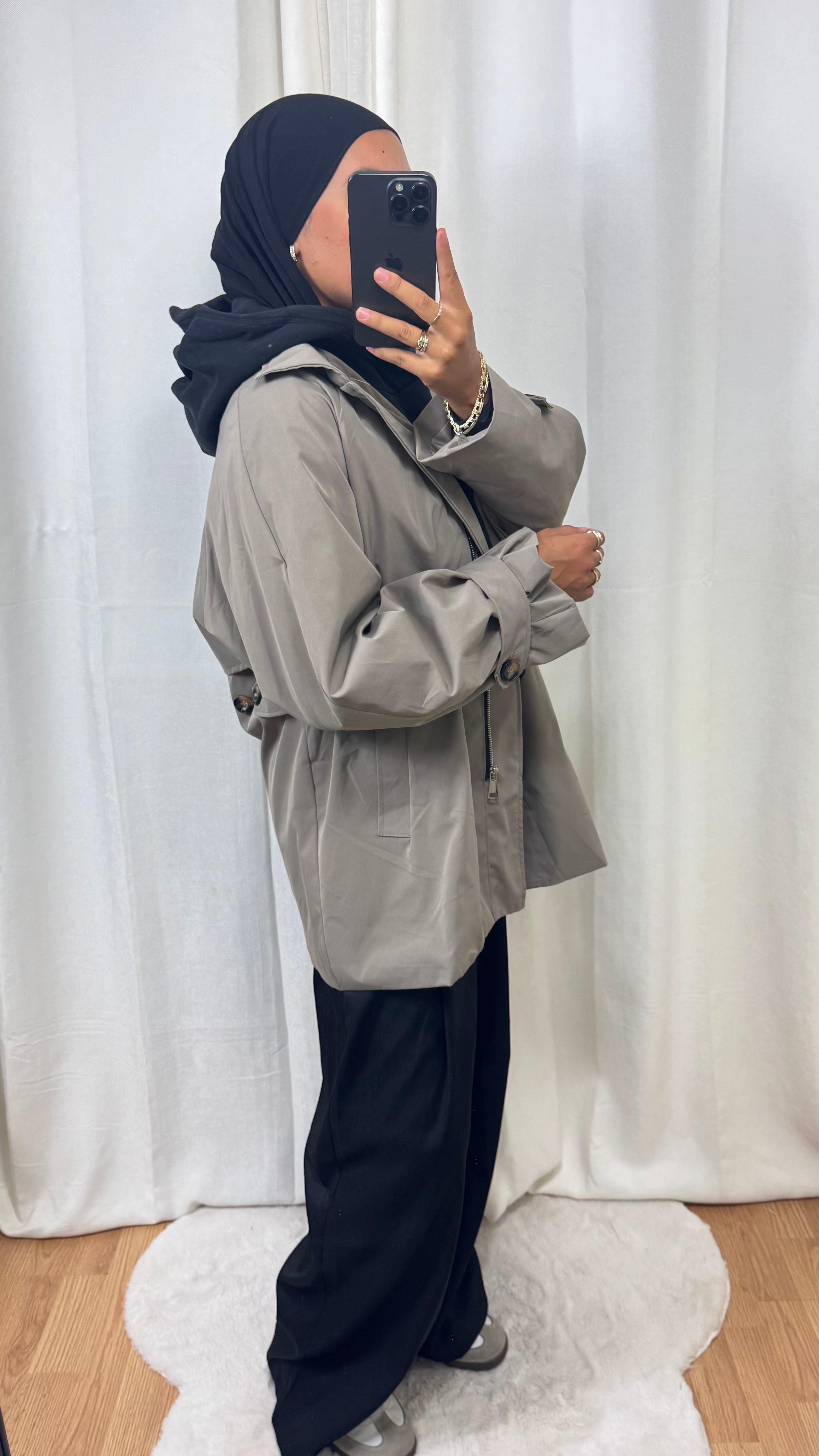 TRENCH OVERSIZE - TAUPE