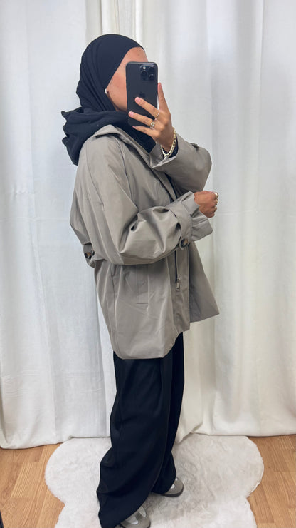 TRENCH OVERSIZE - TAUPE