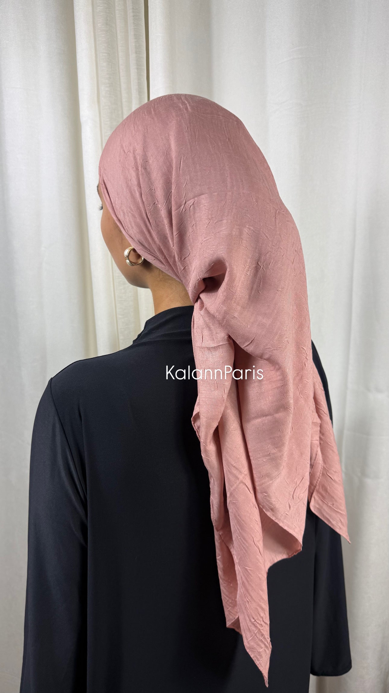 CARRÉ COTON BAMBOO - ROSE