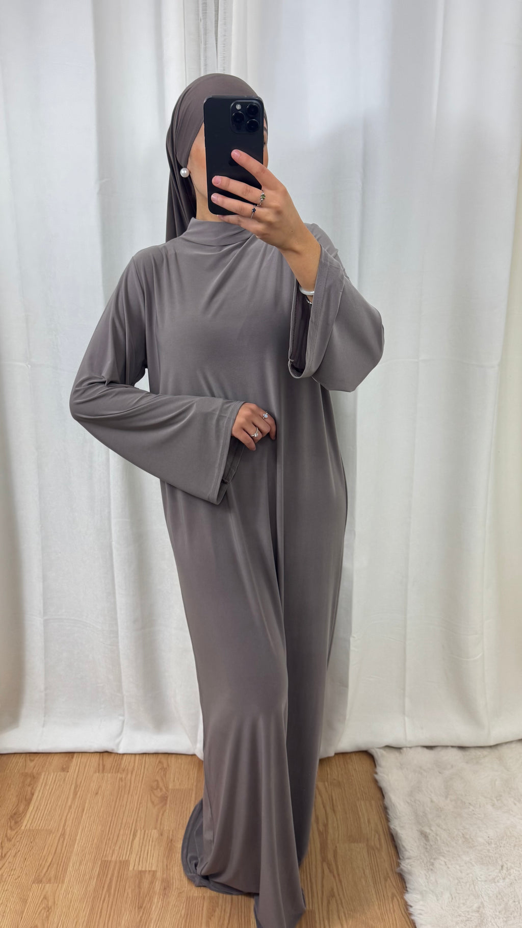 ABAYA JERSEY PREMIUM DE LUXE - TAUPE