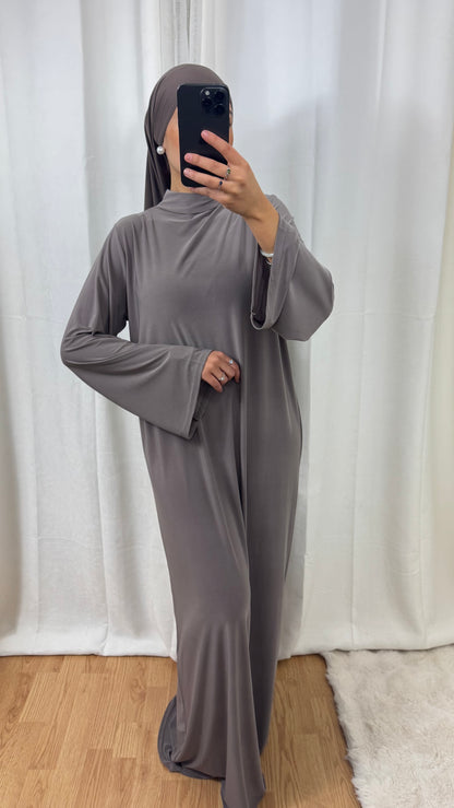 ABAYA JERSEY PREMIUM DE LUXE - TAUPE