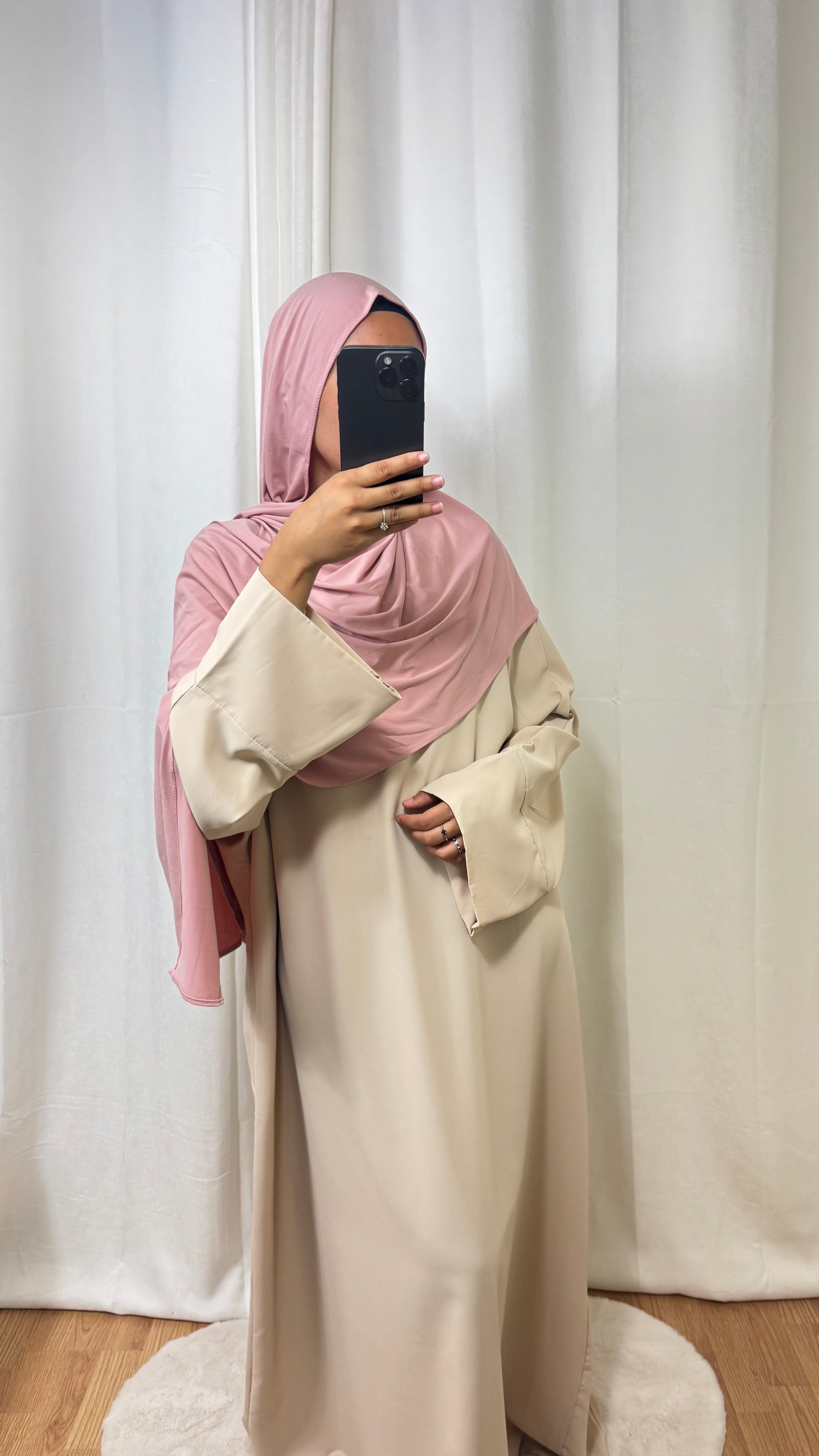 HIJAB JERSEY PREMIUM  - ROSE