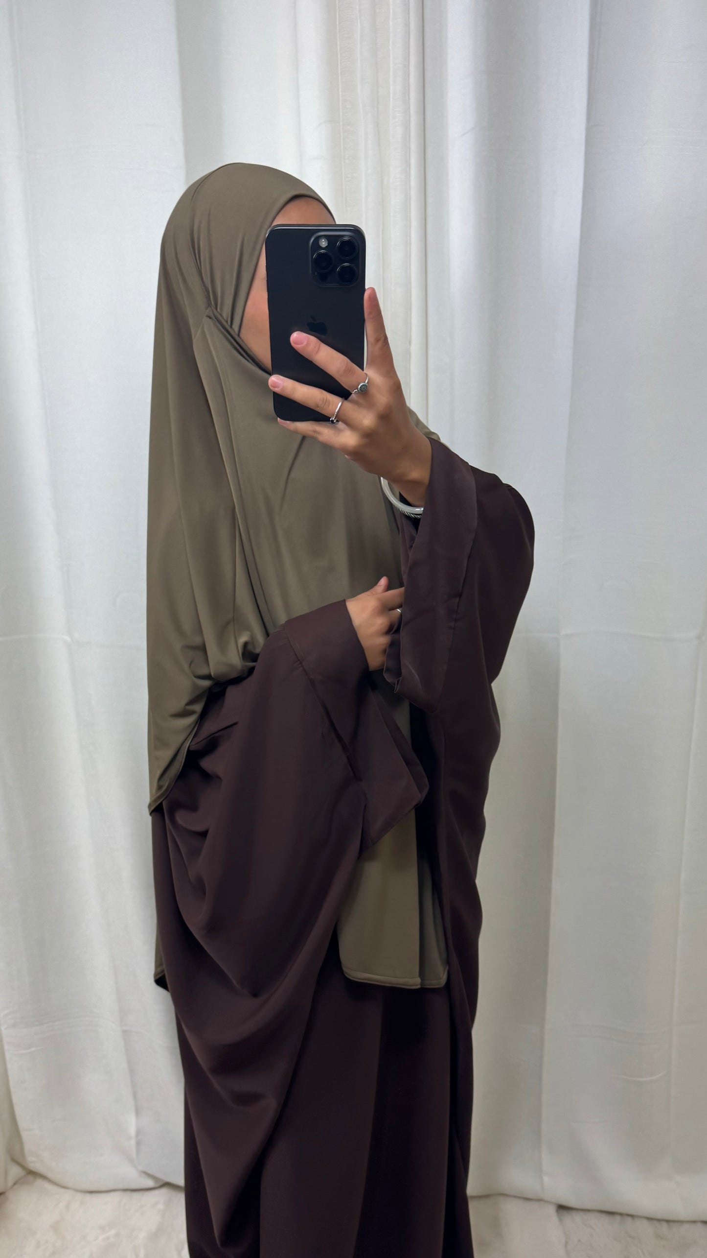 KHIMAR JERSEY LONG - TAUPE