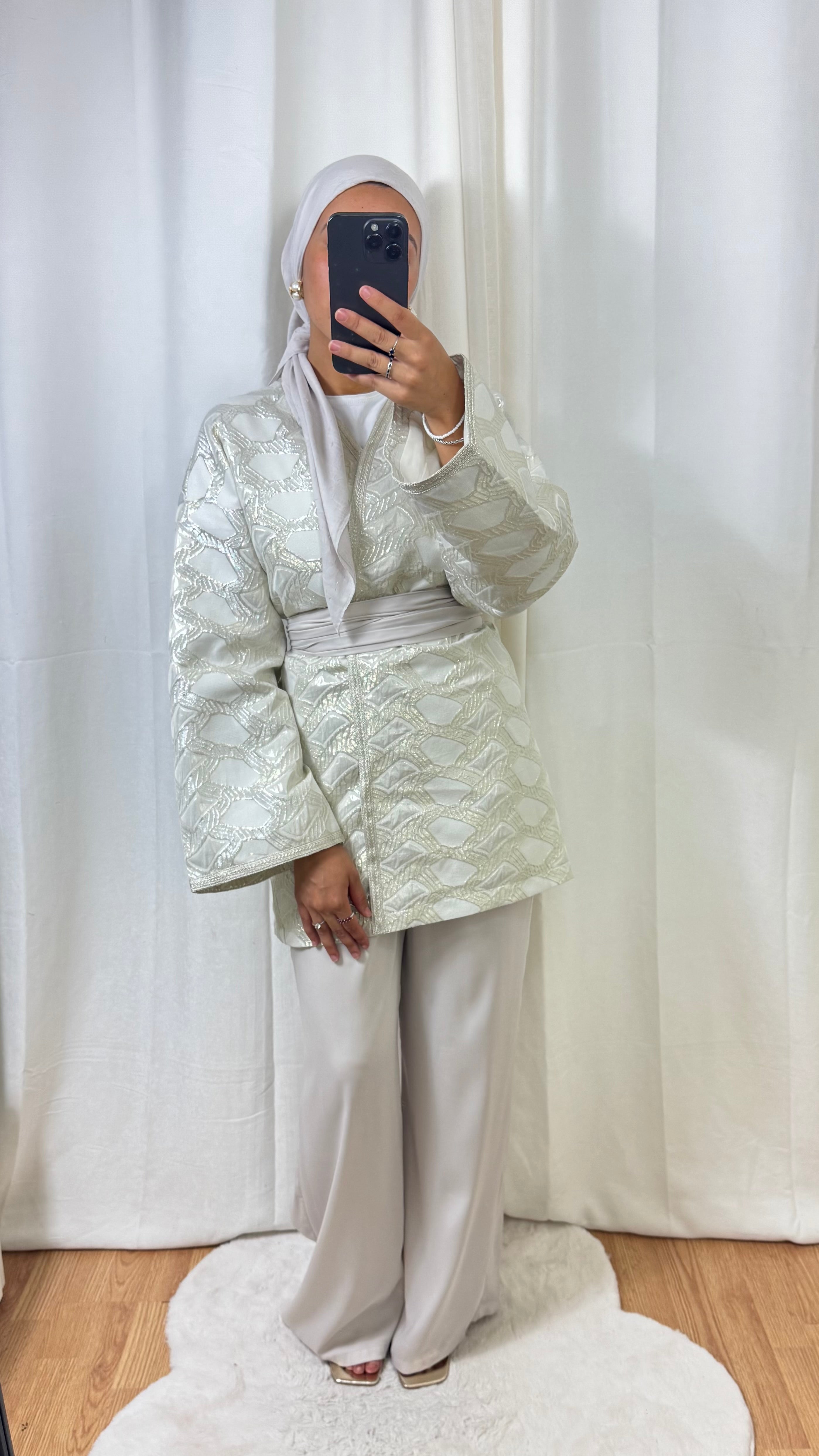 ENSEMBLE MALAK 4 PIÈCES - BEIGE