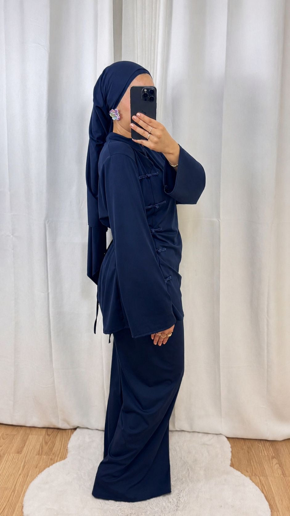 BURKINI SAKURA CINTRÉ - BLEU MARINE