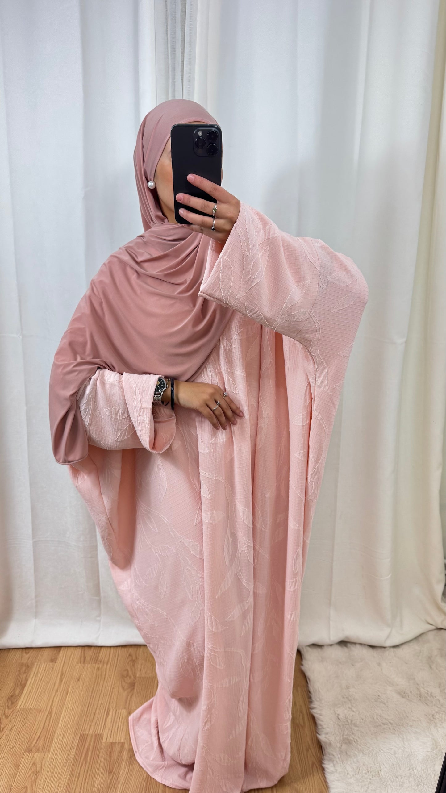 ABAYA FLORA - ROSE