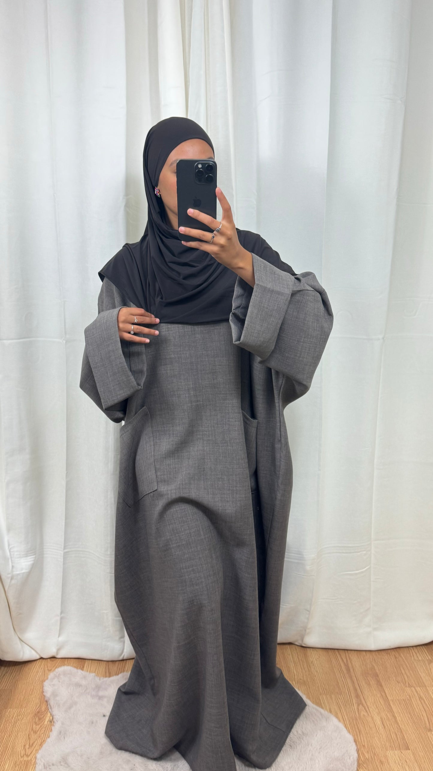 ABAYA AMBRE - TAUPE