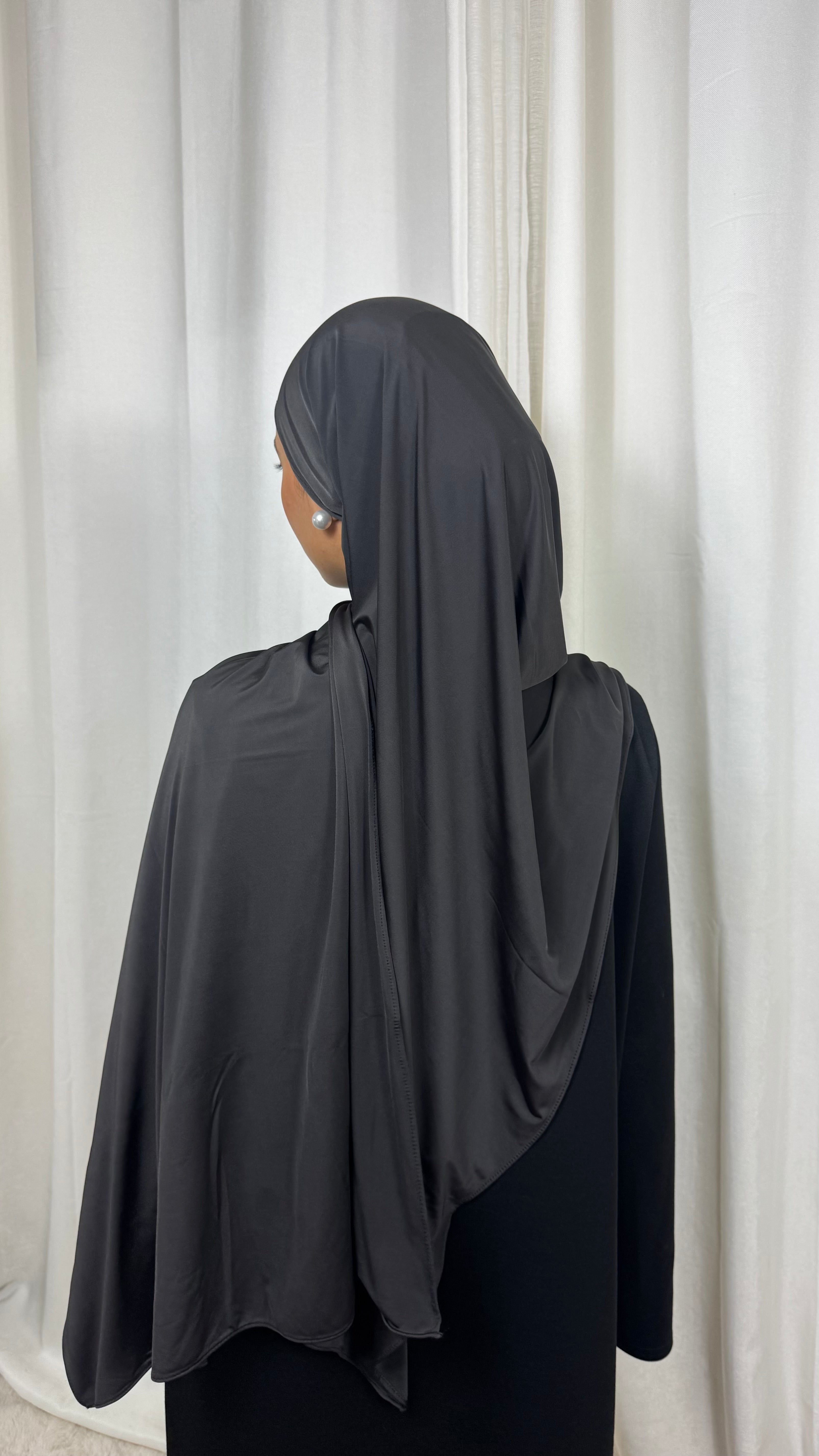 HIJAB LIQUIDE JERSEY PREMIUM  - MARRON