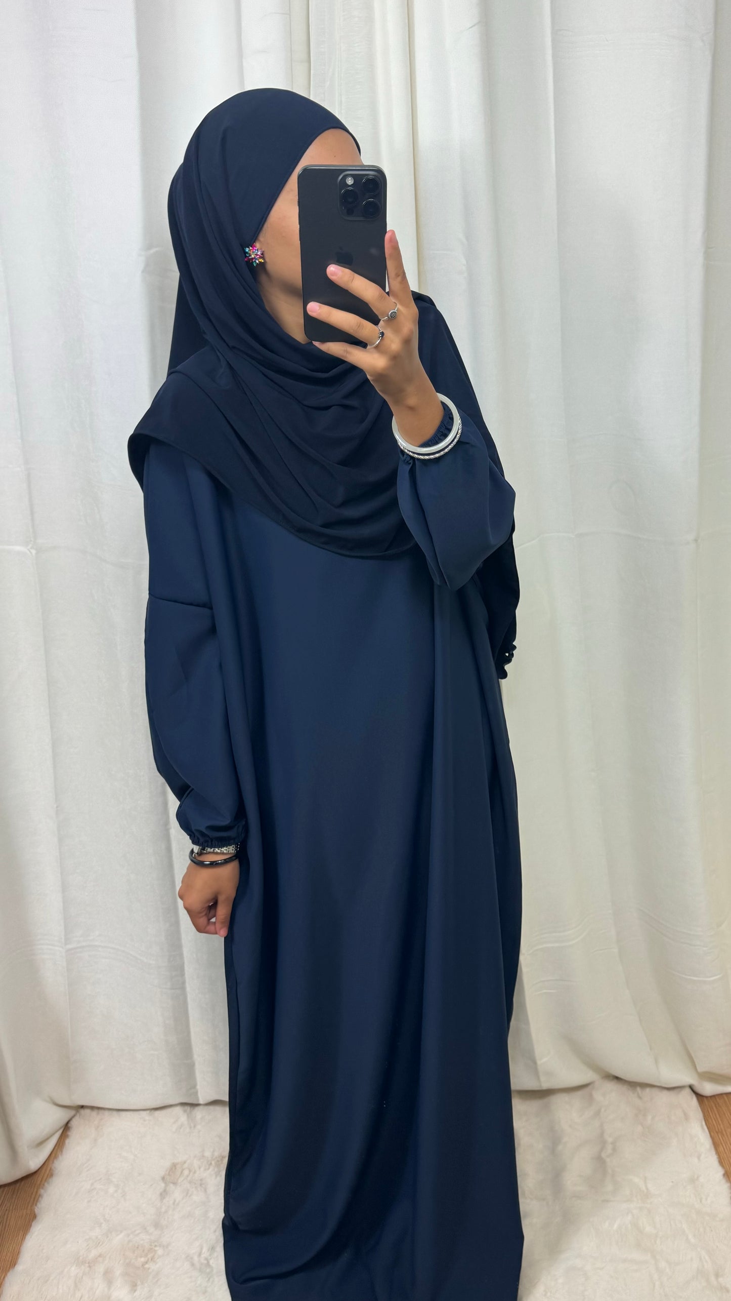 ABAYA BASIC - BLEU MARINE