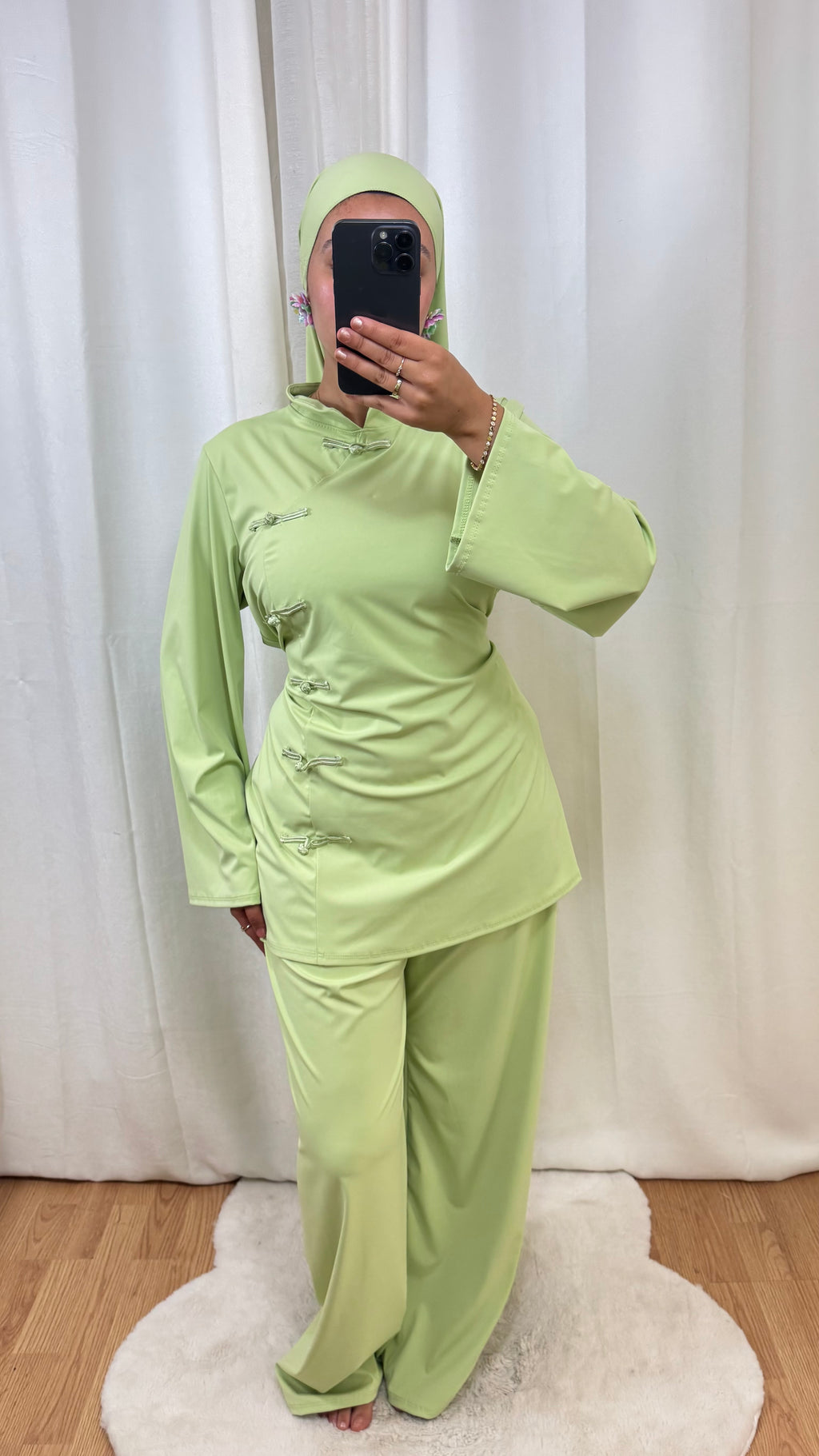 BURKINI SAKURA CINTRÉ - VERT D’EAU