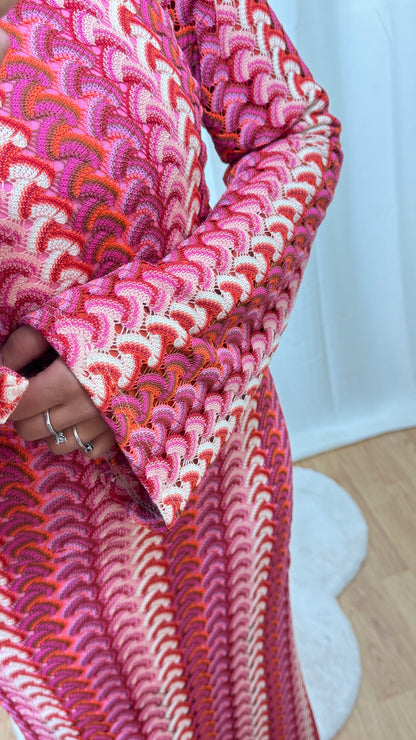 ROBE CROCHET - COUCHER DE SOLEIL